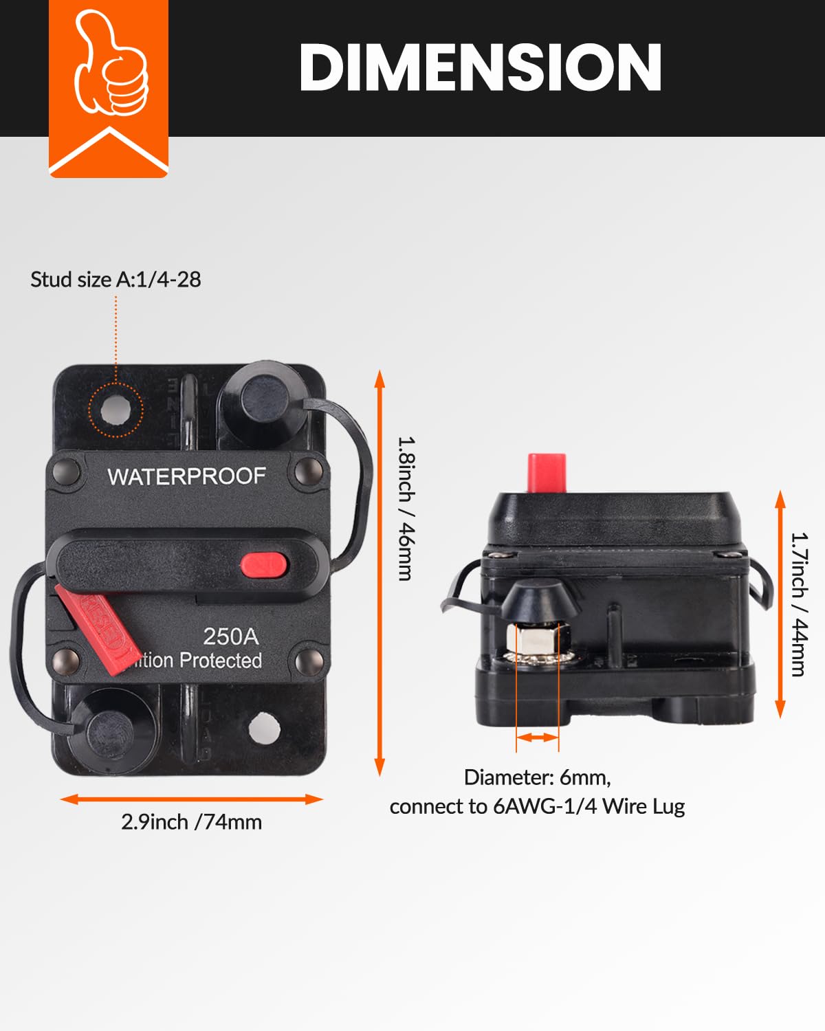 Bulvack 150 Amp Circuit Breaker For Boat Trolling Motor Marine Atv Trailer Vehicles Stereo Audio Electronic Battery Solar System