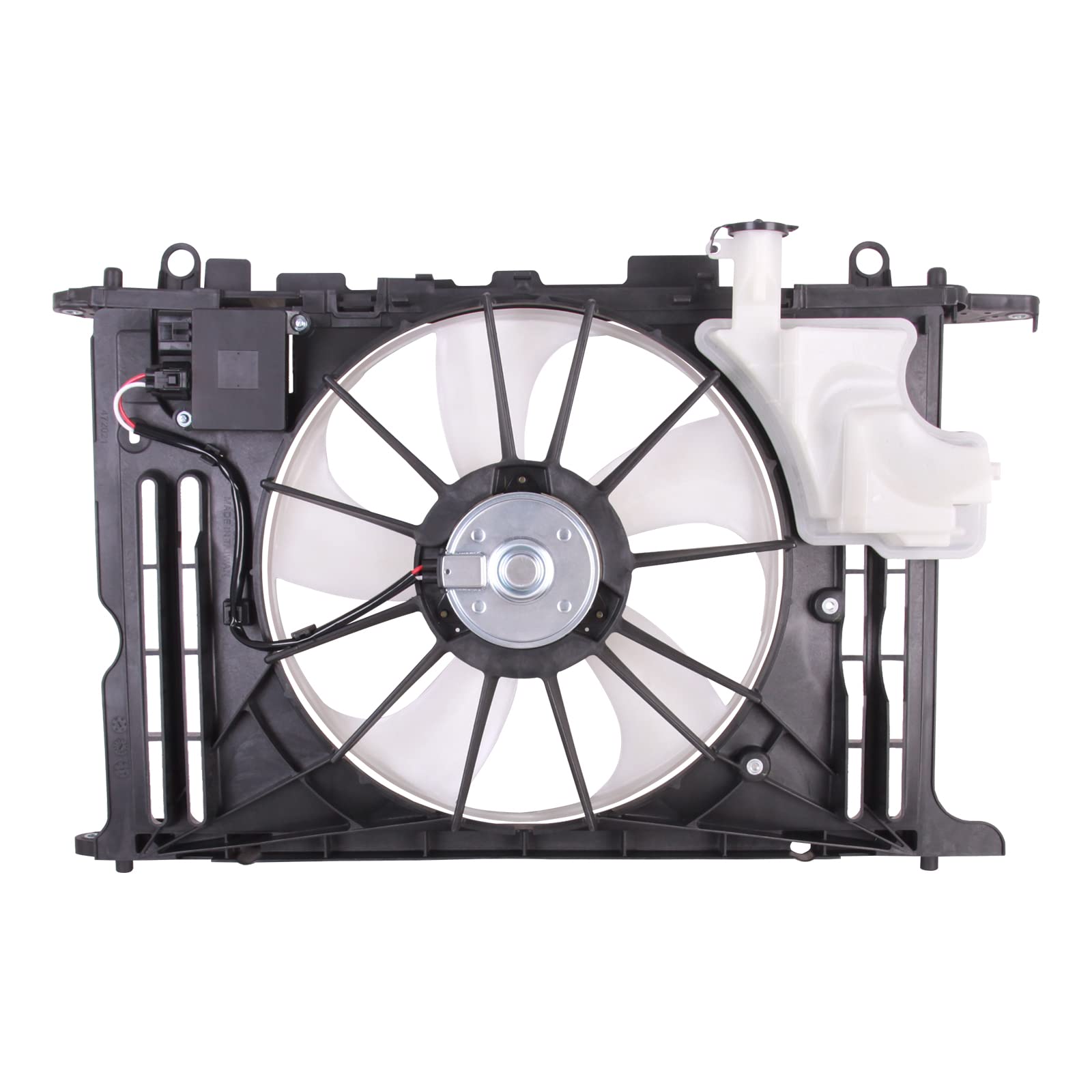 TYG OE Replacement(CAPA Quality) Cooling Fan Extra Silent for 2014-2019 Toyota Corolla L4/1.8 W/Shroud Upper W/PWM | OE No. 1671