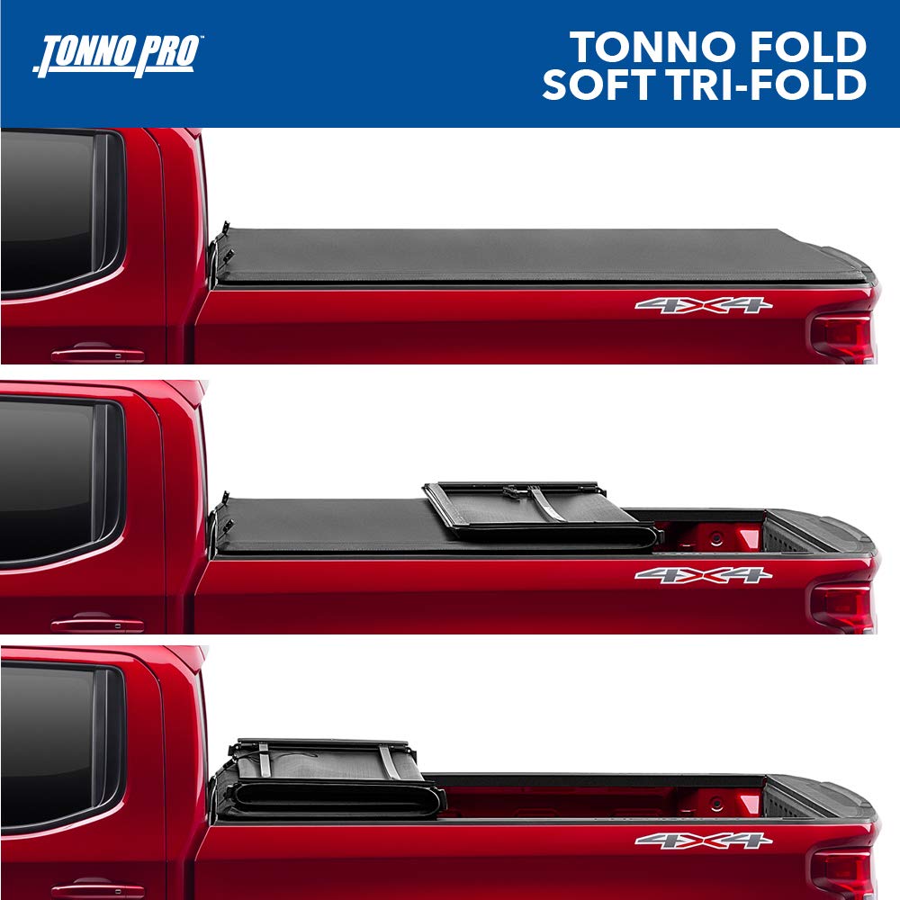 Tonno Pro Tonno Fold, Soft Folding Truck Bed Tonneau Cover | 42-109 | Fits 2014 - 2018, 2019 Ltd/Lgcy Chevy/Gmc Silverado/Sierra