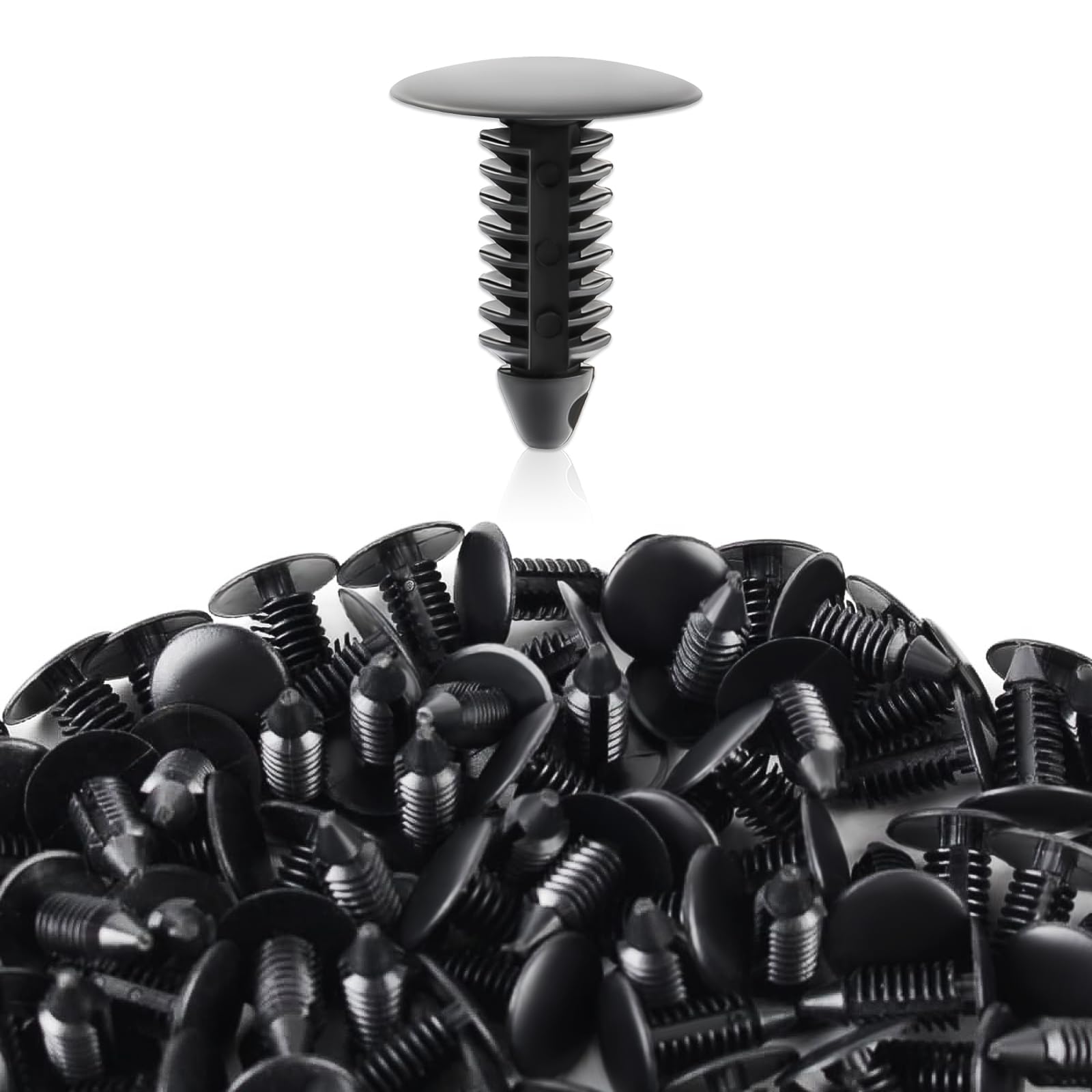 Autokay 100Pcs 8Mm Bumper Clips Auto Car Hole Plastic Rivets Fastener Fender Push Pin New