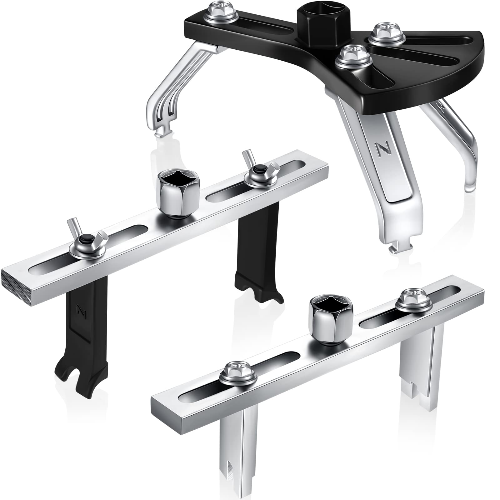 Frienda 3 Pieces Universal Fuel Pump Removal Tools Adjustable Fuel Pump Lock Ring Adjustable Lock Ring Spanner Fuel Pump Module 