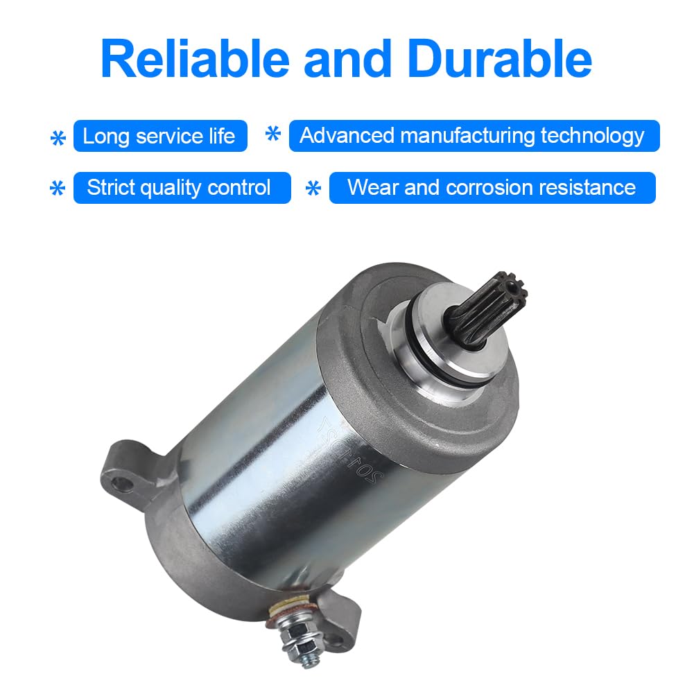 Waterwich Starter Compatible With Kawasaki Bayou 220 250 Klf220 Klf250 1988-2011 Replaces Smu0052,21163-1130, 21163-1266, 21163-1253