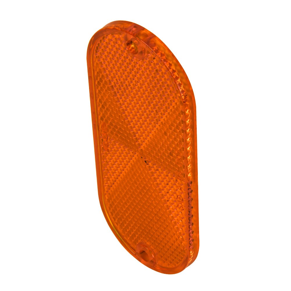 Blazer International B278Saw Oblong Stick-On Reflectors, Amber, 2 Pack