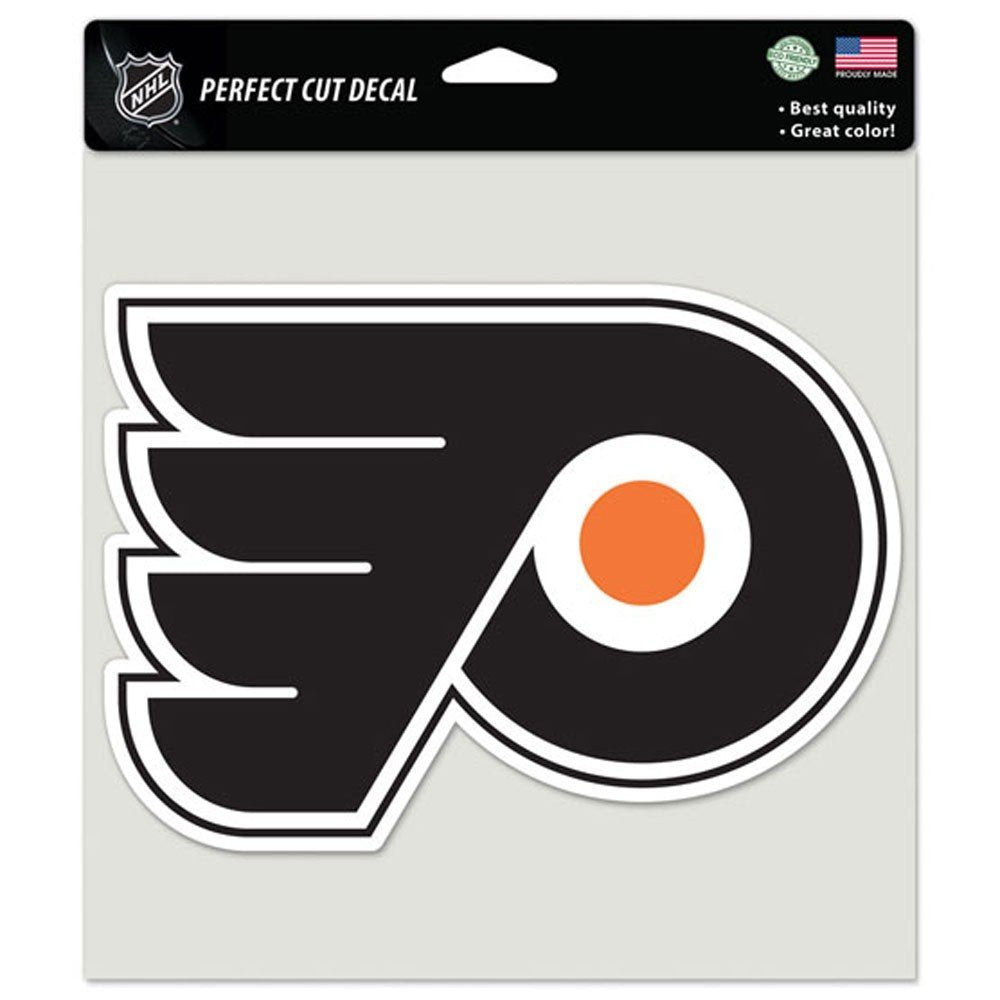 Wincraft NHL Philadelphia Flyers 85641010 Perfect Cut Color Decal, 8' x 8', Black