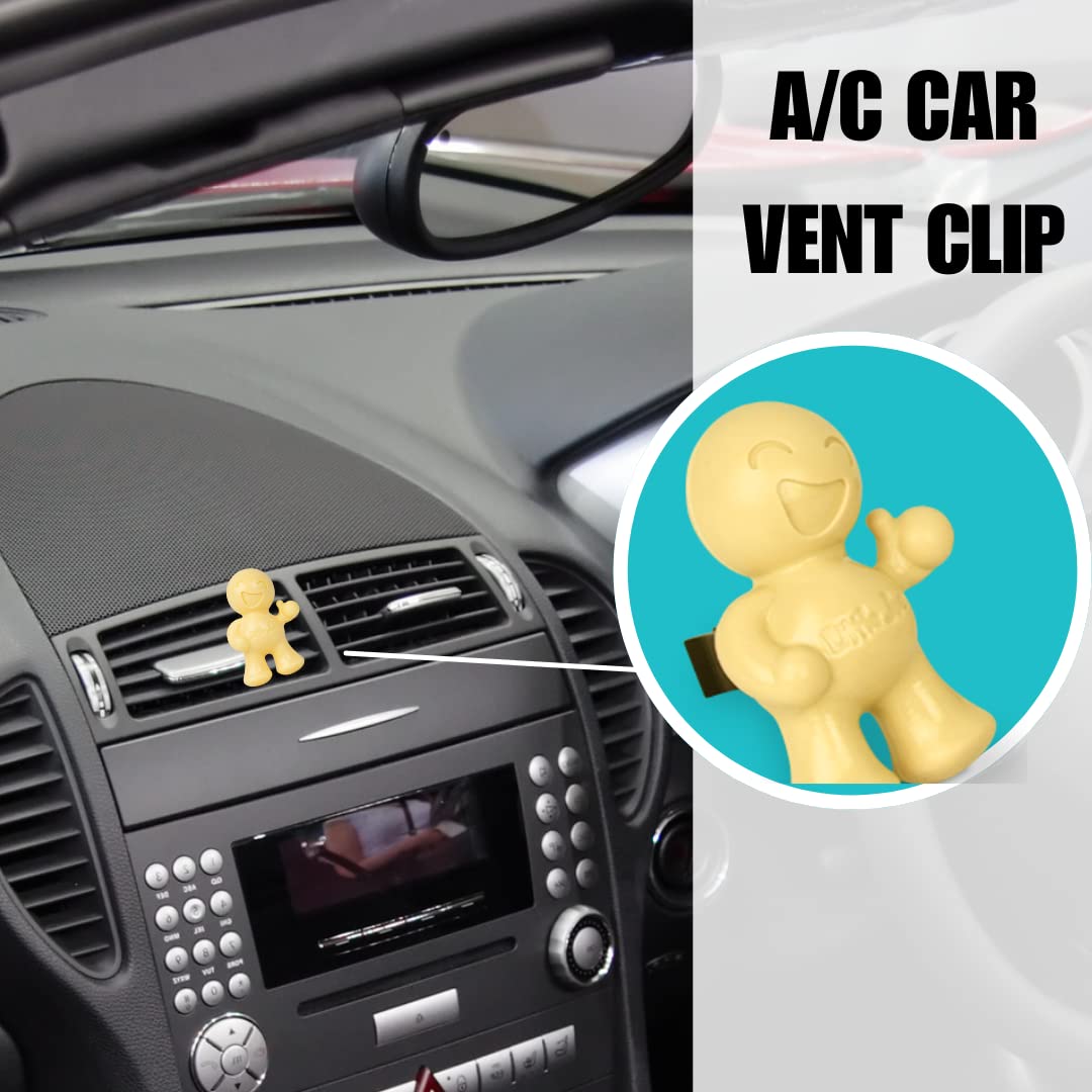 Little Joe 96402-6Pk Vanilla Scent, Car Air Freshener, Clips To A/C Air Vent, Alcohol-Free Fragrance Oil, Non-Hazardous And Non-