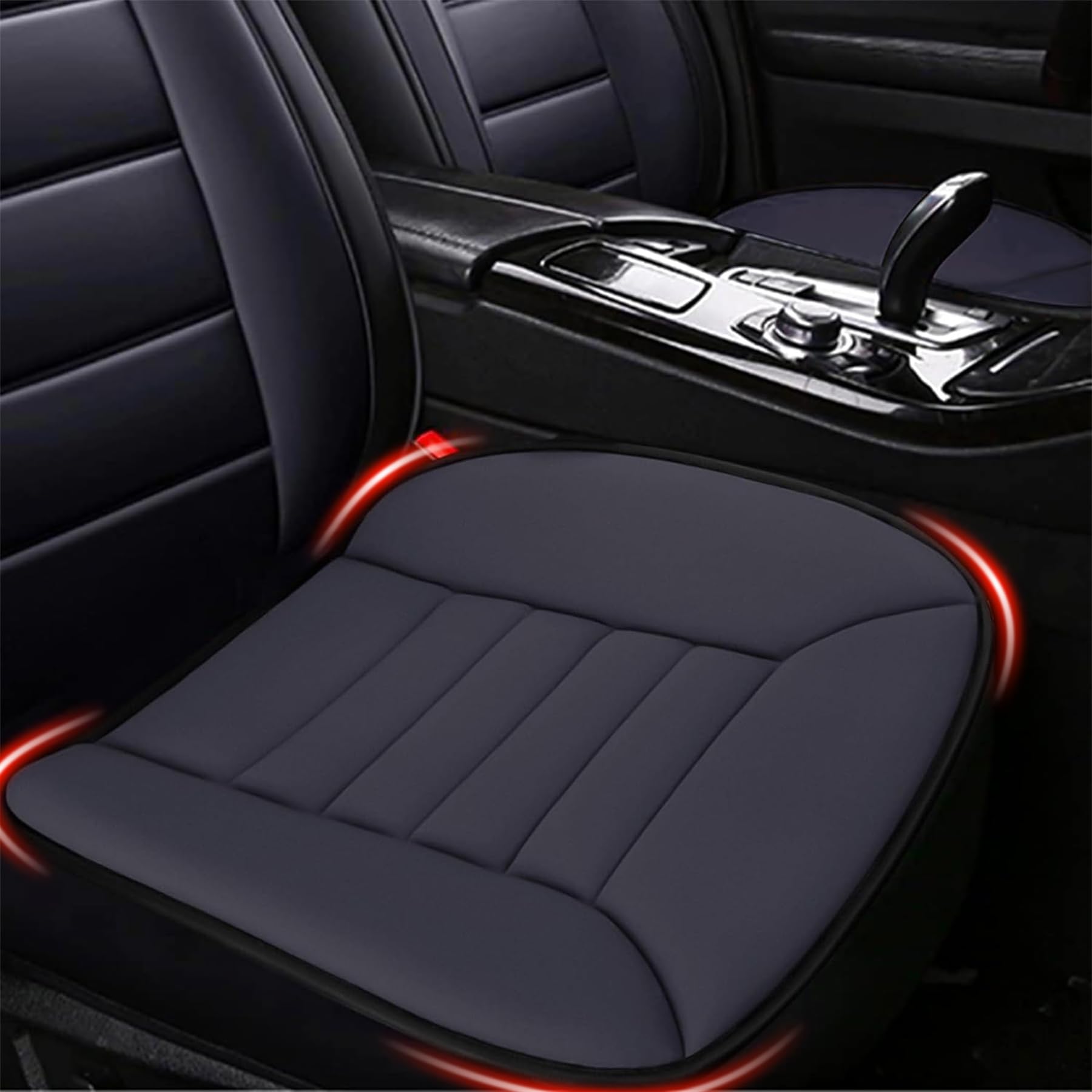 Myfamirea Car Seat Cushion Pad 1.2 '' Thick Comfort Seat Protector For Car Driver Seat Office Chair Home Use Memory Foam Seat Cu