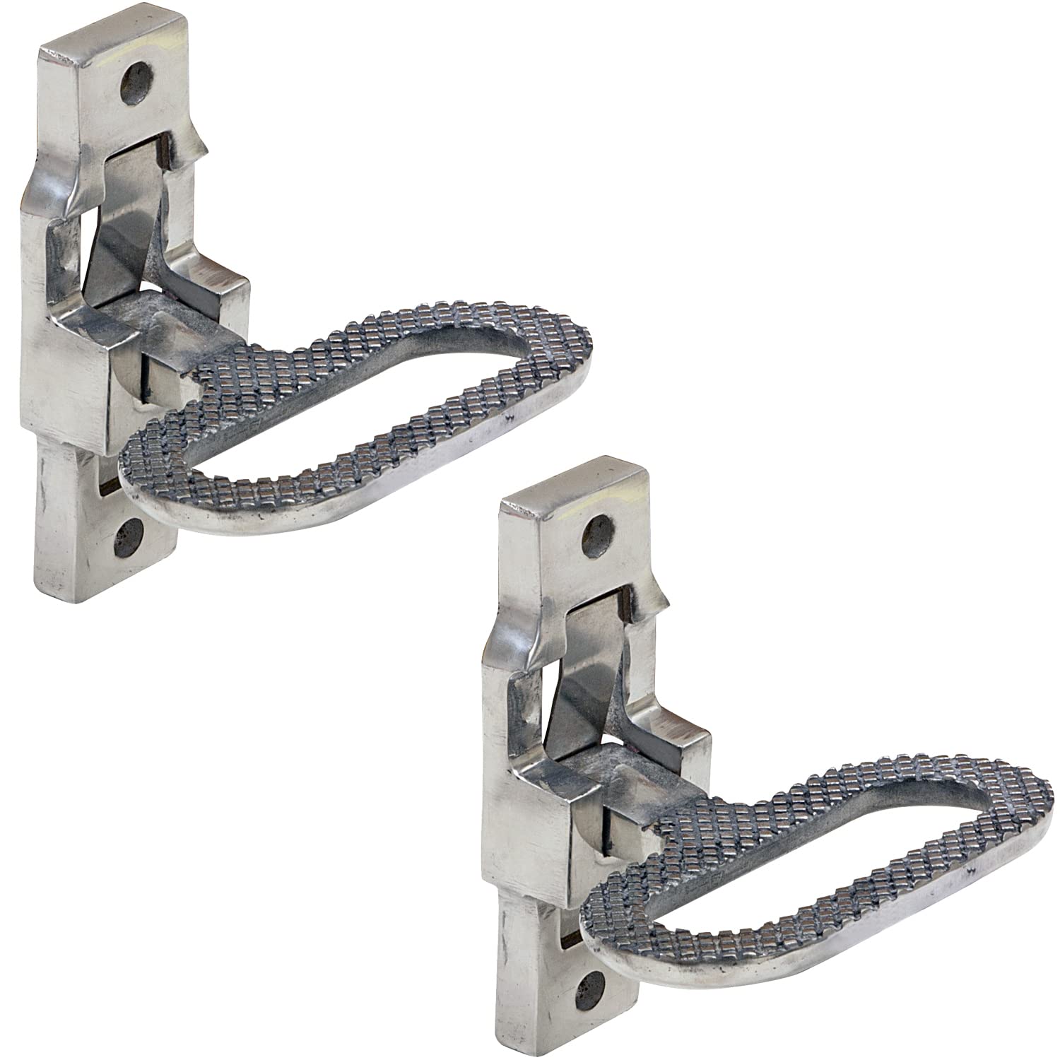 Buyers Products B2797SST2 Stainless Steel Folding Safety Step and Handle with Safety Storage, 2 Pack, Multi-Purpose Step and Gra