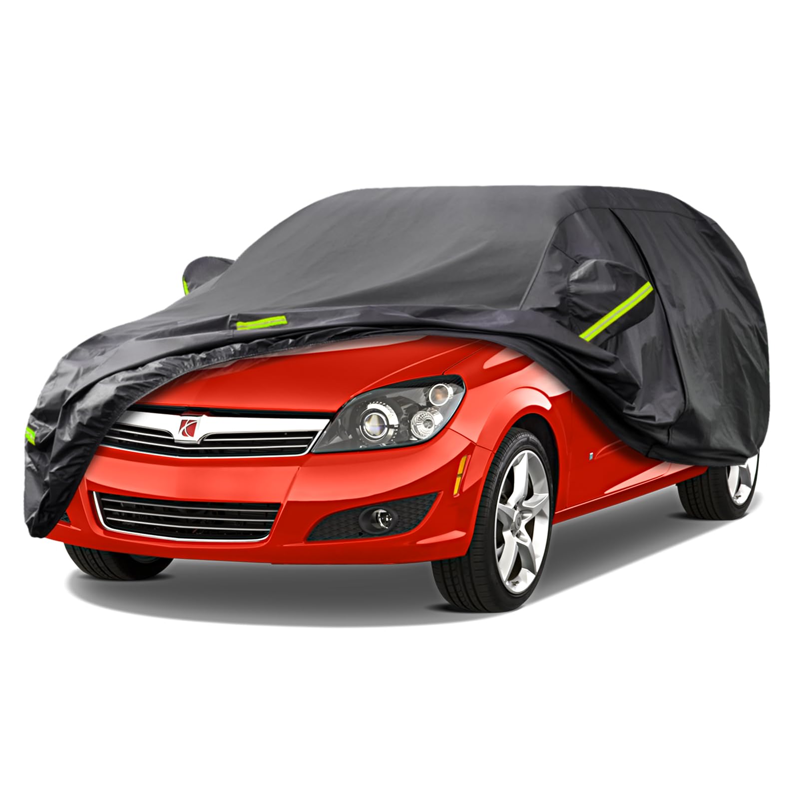 Kaugung 7 Layers Car Cover Custom Fit Saturn Astra (2007-2010), Waterproof All Weather Resistant Outdoor Indoor Sun Rain Dust Sn