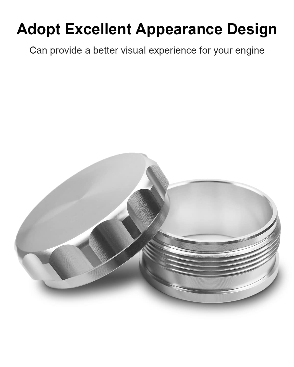 Od 2'/50.8Mm Aluminium Alloy Fuel Cap Weld On Filler Neck Oil Tank Cap Silver