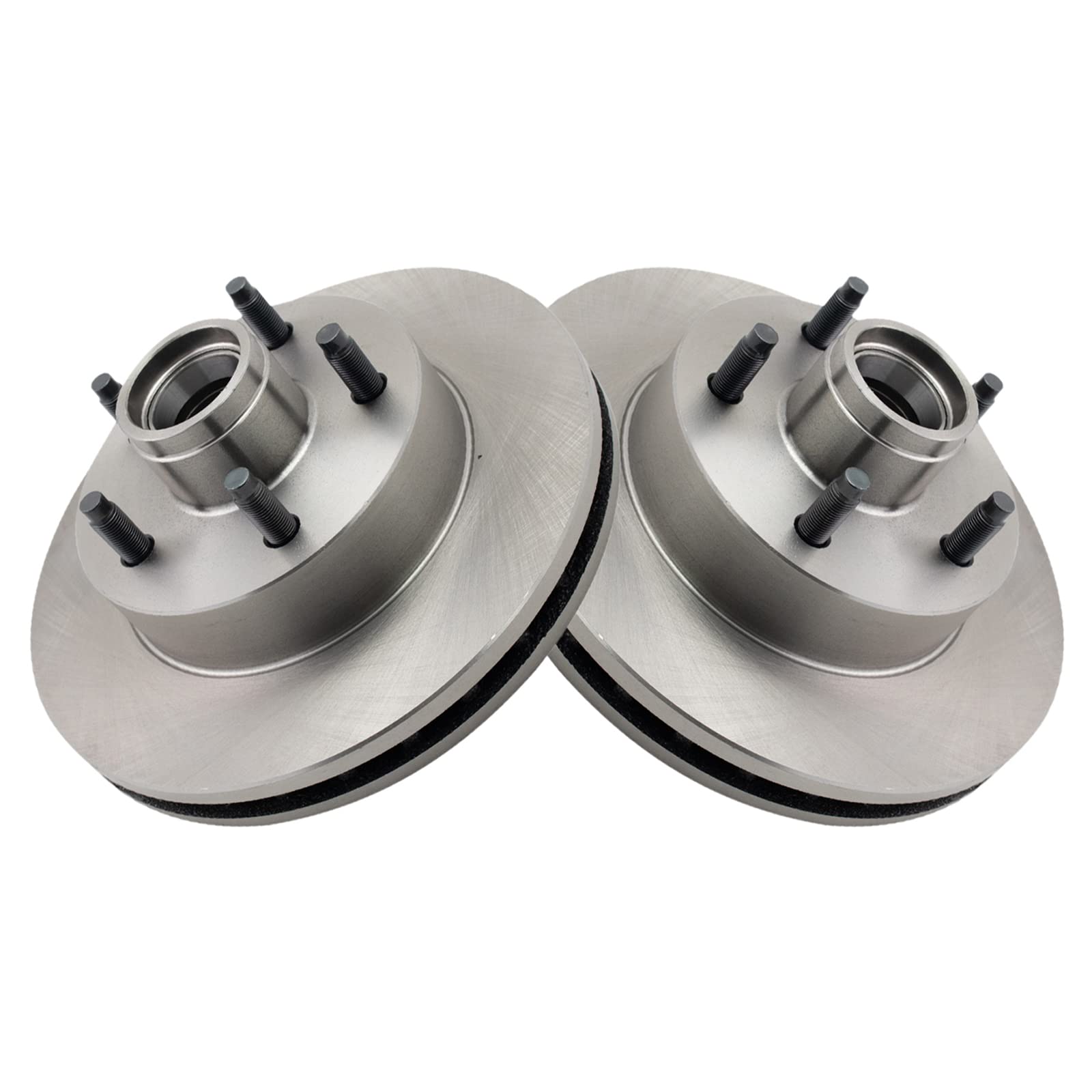 Trq Front Brake Pad & Rotor Kit Semi-Metallic Compatible With 2003-2009 Mazda B2300 2003-2007 B3000 2003-2004 B4000