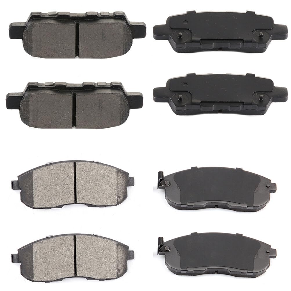 Eccpp D1393-8501 D815-7318 Rear & Front Ceramic Disc Brake Pad Set Fit For Nissan 350Z 2003-2005,For Altima 2007-2013,For Juke 2