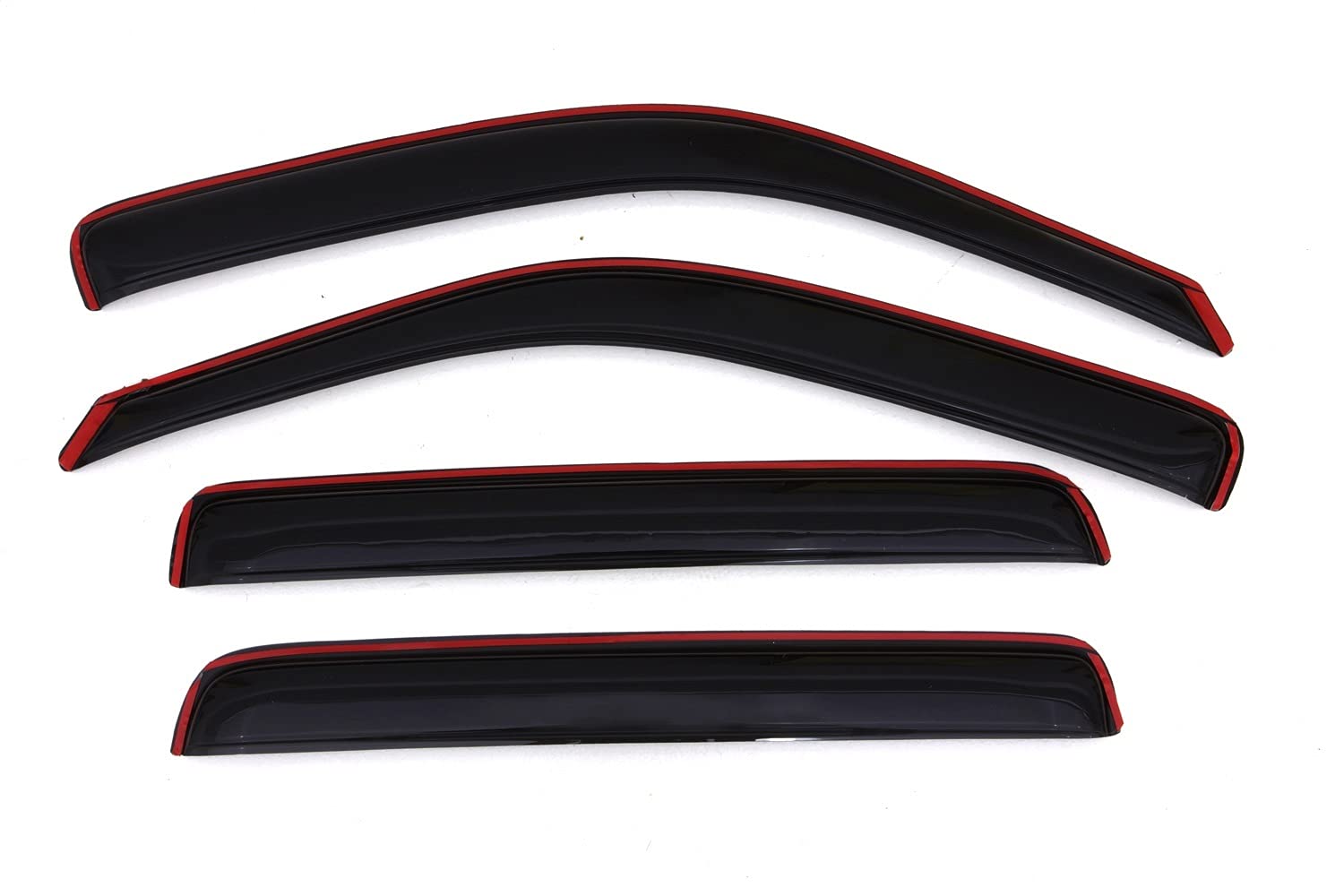 Auto Ventshade [AVS] In-Channel Rain Guards for 2006 - 2014 Honda Ridgeline, 4 pcs. | Window Vent Visors - Smoke | 194832