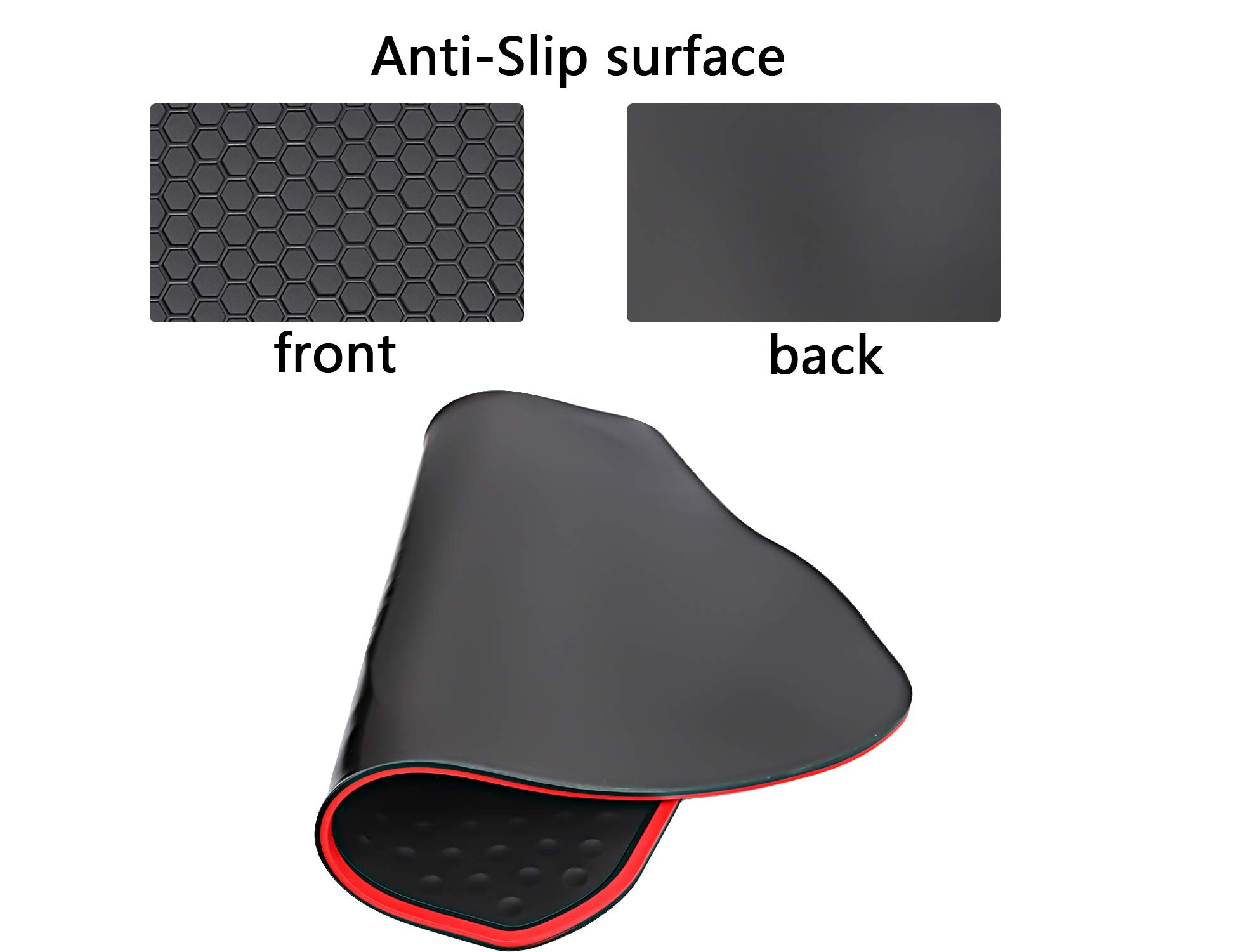 Hd-Mart Car Floor Mat For Honda Civic 9Th Generation 2012 2013 2014 2015, Custom Fit Rubber Black And Red Auto Floor Liners Mat