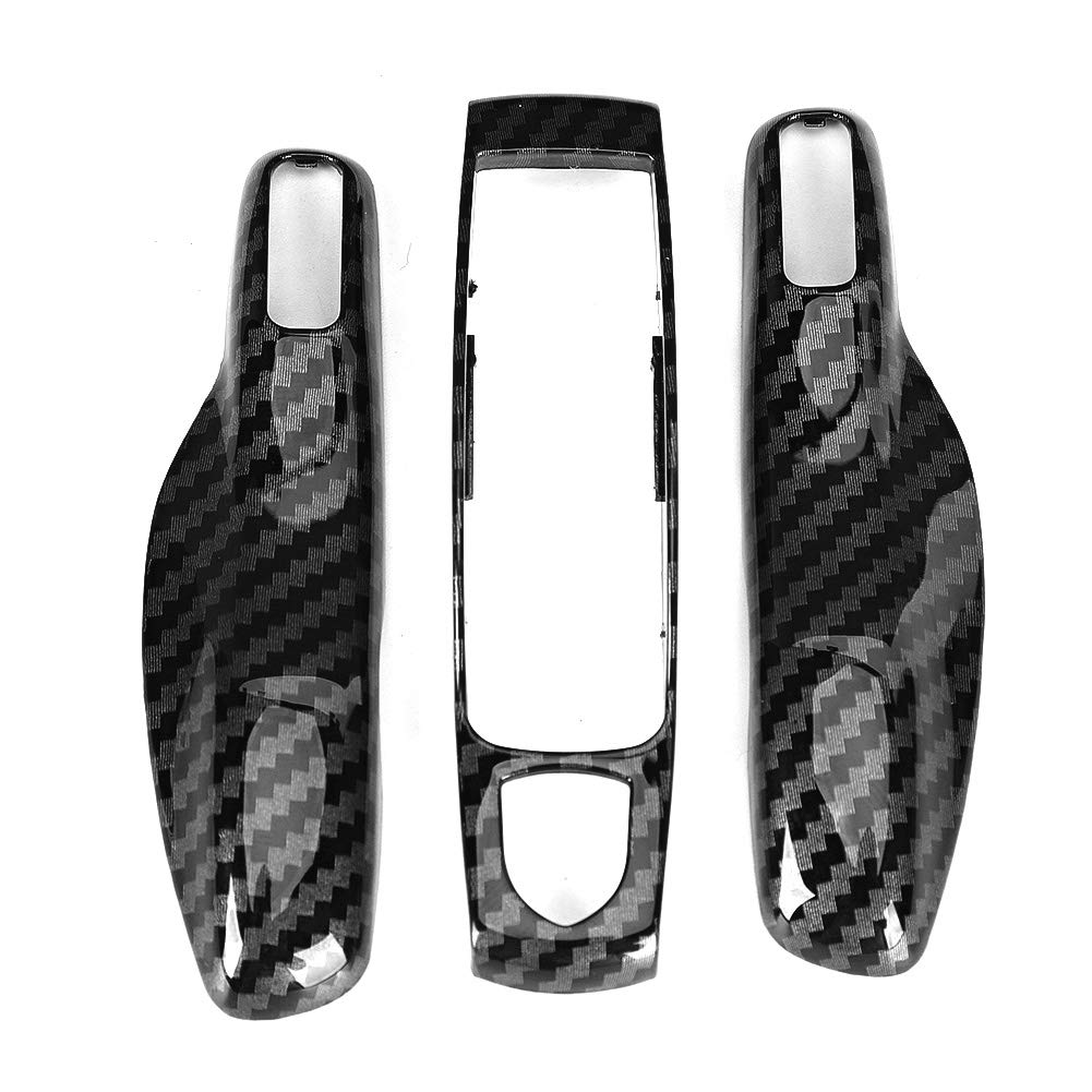 Key Remote Cover Carbon Fibre, Remote Metal,Remote Key Trim,Car Key Case 3Pcs/Set Carbon Fiber Car Key Trim Cover Fit For An Chiave Llave