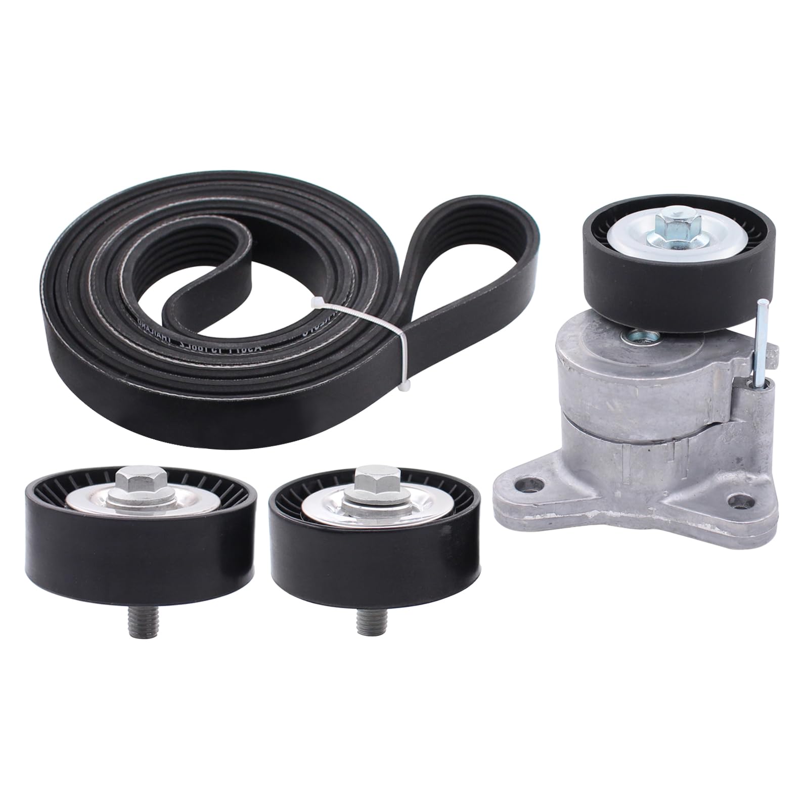 ApplianPar Serpentine Belt Component Kit Idler Pulley Tensioner Assembly for Chrysler 200 for Dodge Journey for Jeep Compass