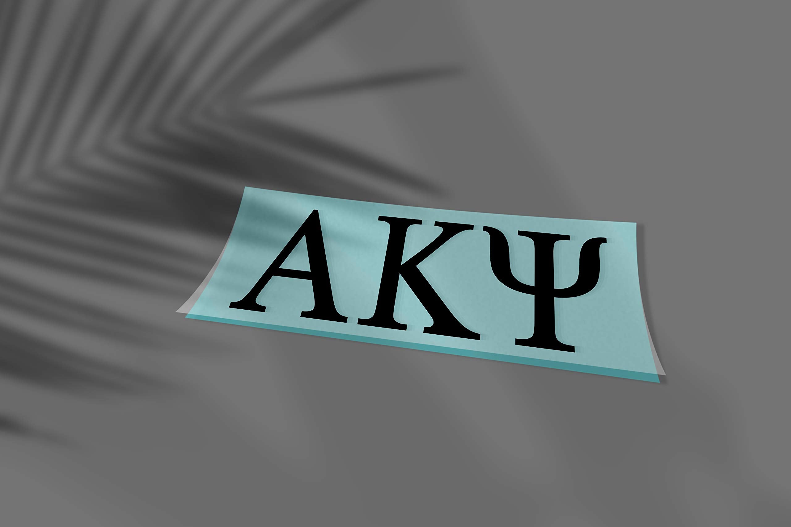 Pro-Graphx Alpha Kappa Psi Greek Sorority Sticker Decal, 2.5 Inches Tall, Black
