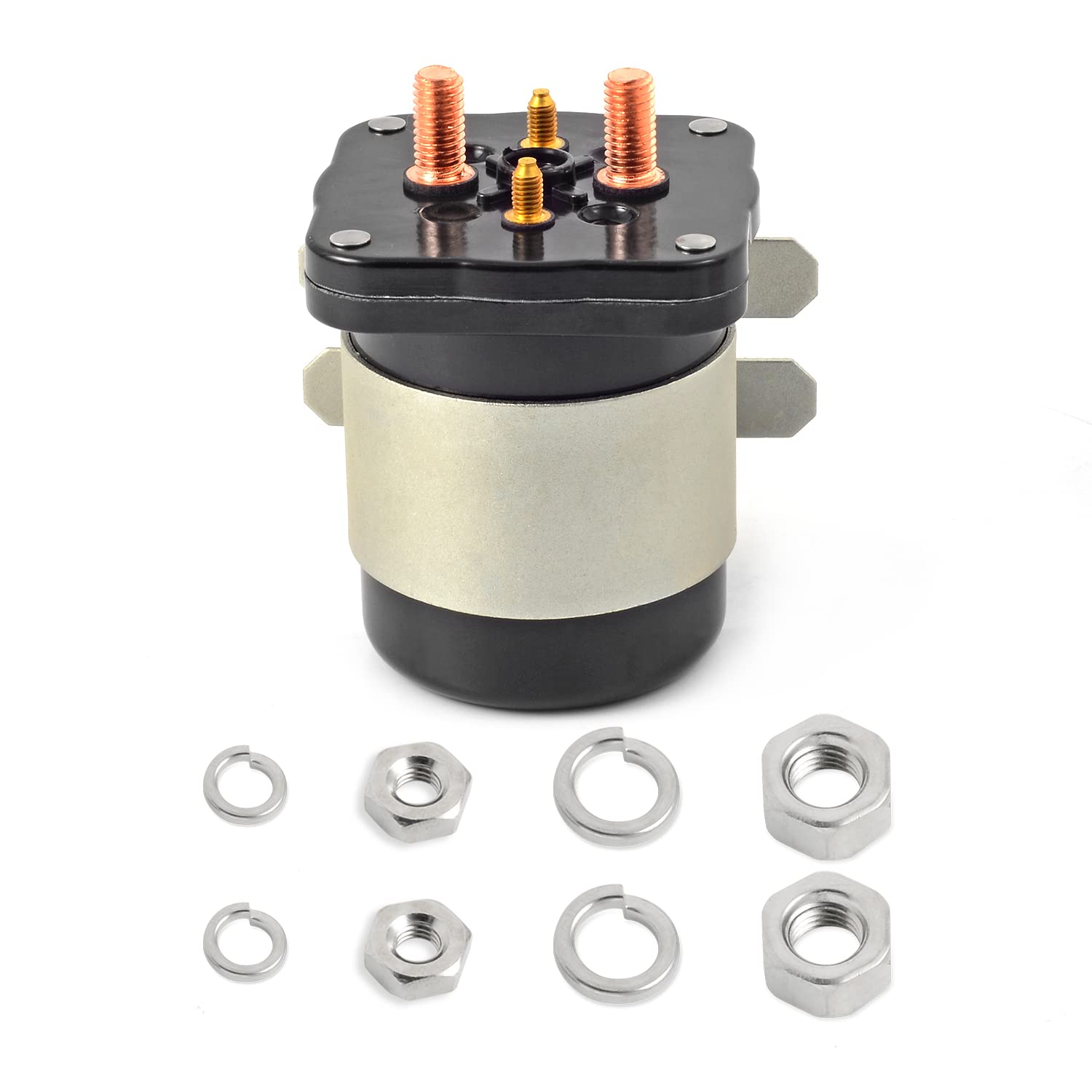 Moto1988 48 Volt 4 Terminal Starter Solenoid Relay For Yamaha 1996-2007 Golf Cart G19-E G22-E Ydre 1995-1998 Club Car Ds & Precedent Jr1-H1950-00 73231-G01 (No-12V)