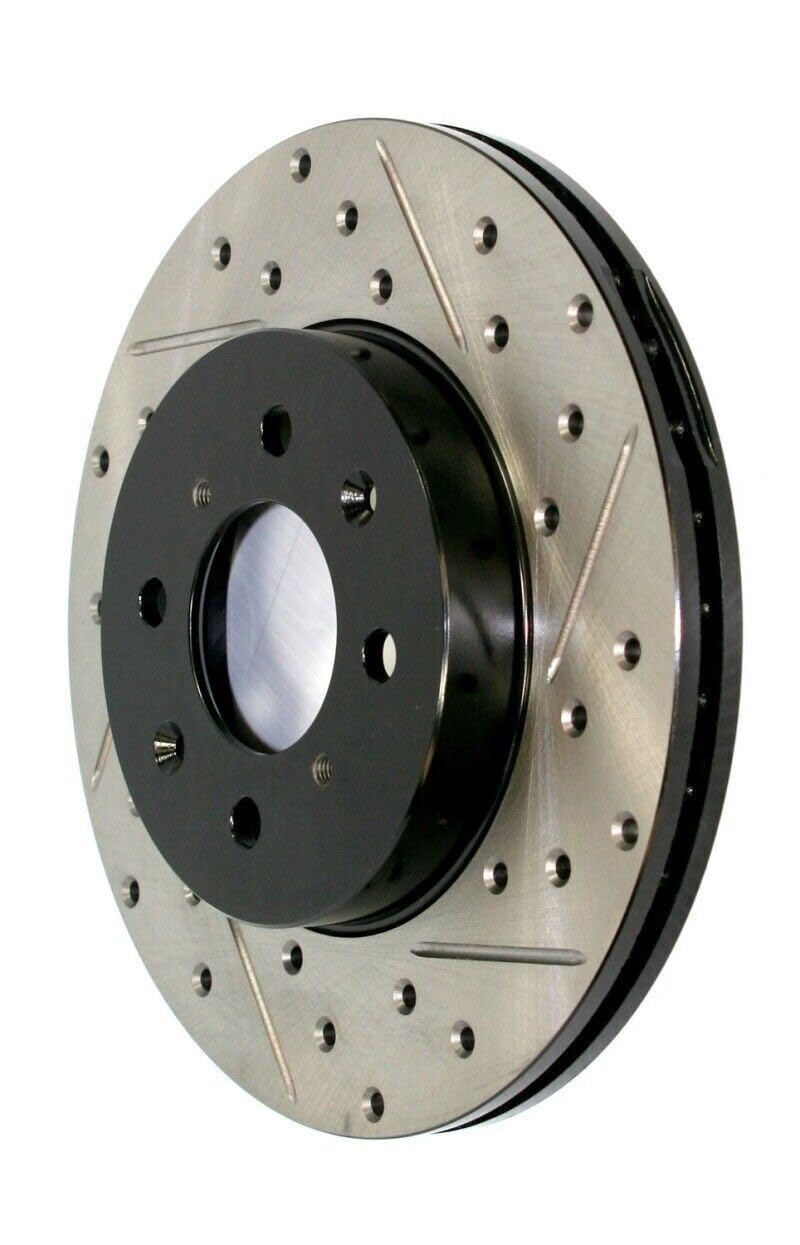 Stoptech 127.45087L Sport Drilled/Slotted Brake Rotor (Rear Left), 1 Pack