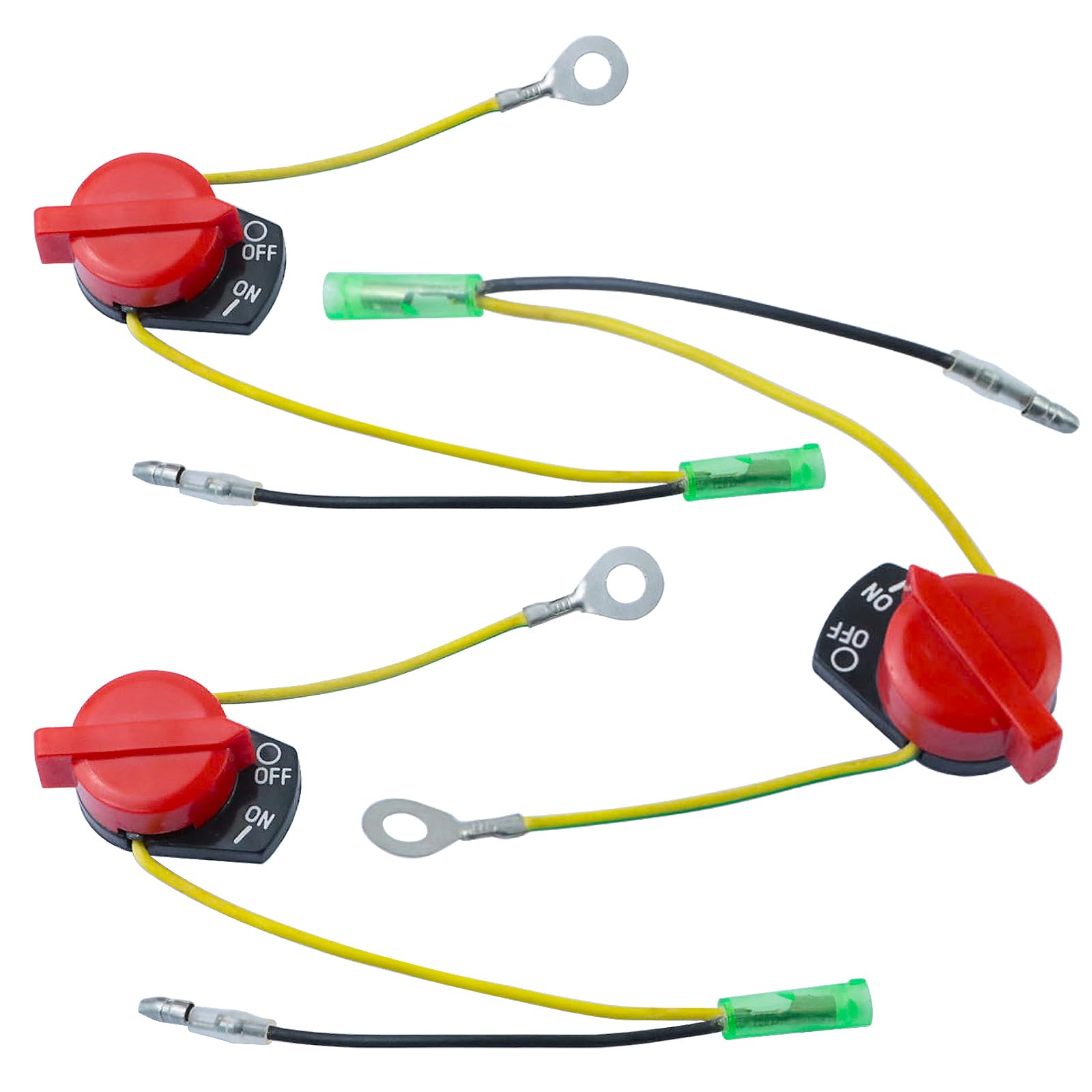 3Pcs On Off Engine Stop Switch Compatible With Honda Gx120 Gx160 Gx200 Gx240 Gx270 Gx340 Gx390 Champion Predator 212 Firman Kill Switch