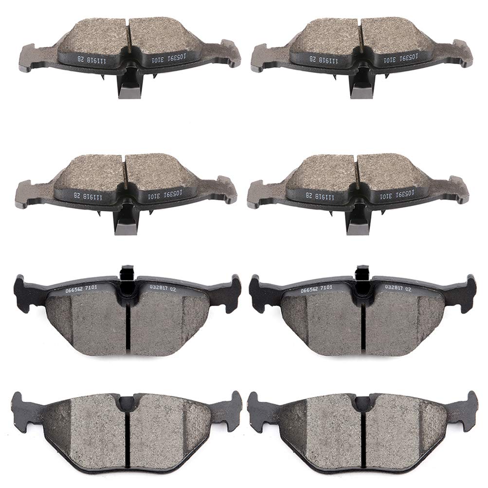 Ceramic Brake Pads Kits,Scitoo 8Pcs Brakes Pads Set Fit For Bmw 318I,318Is,318Ti,3I,323Ci,323I,323Is,325Ci,325I,325Is,325Xi,328C