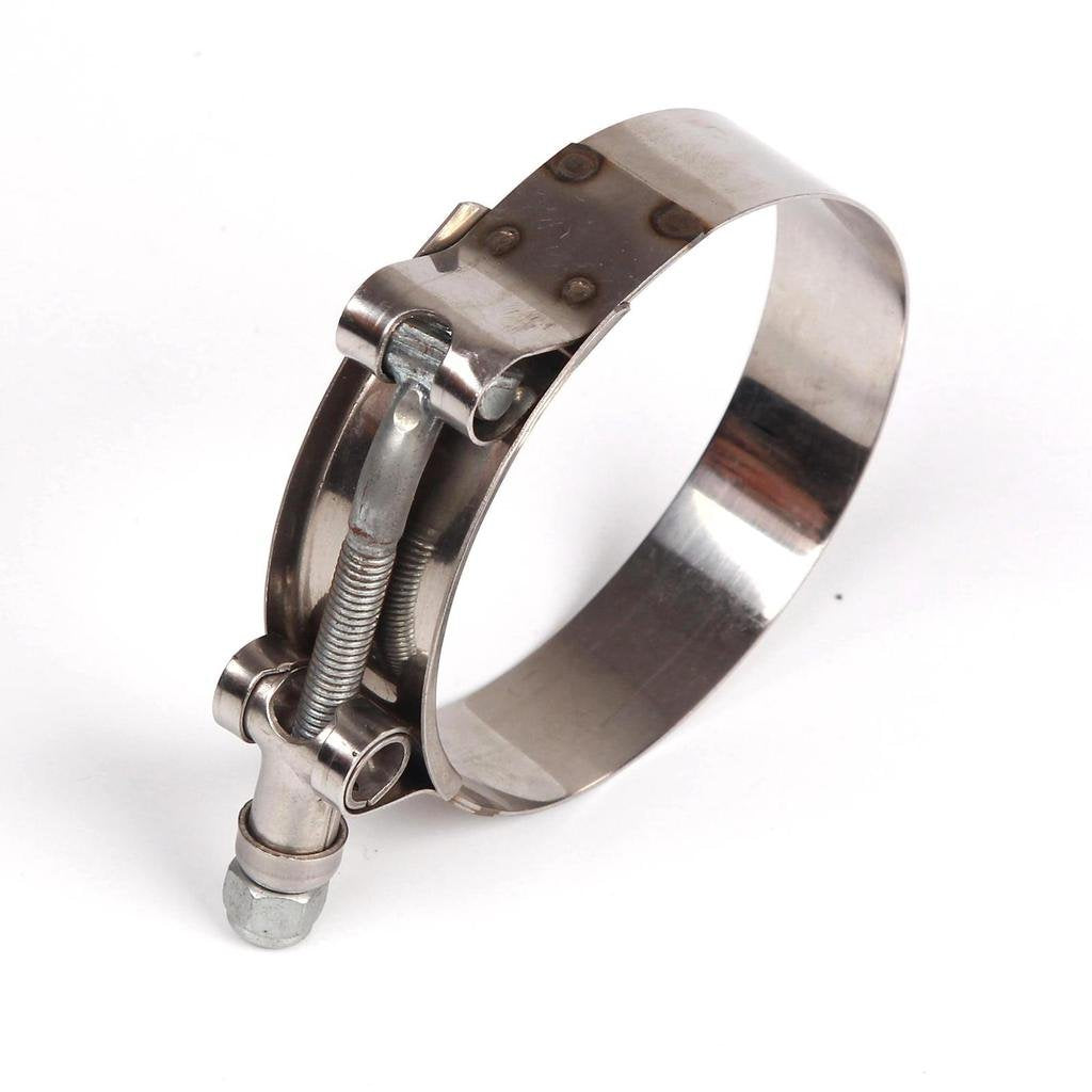 2Pcs 2-1/8'' 60Mm - 68Mm Stainless Steel T-Bolt Clamps Turbo Intake Intercooler Clamp