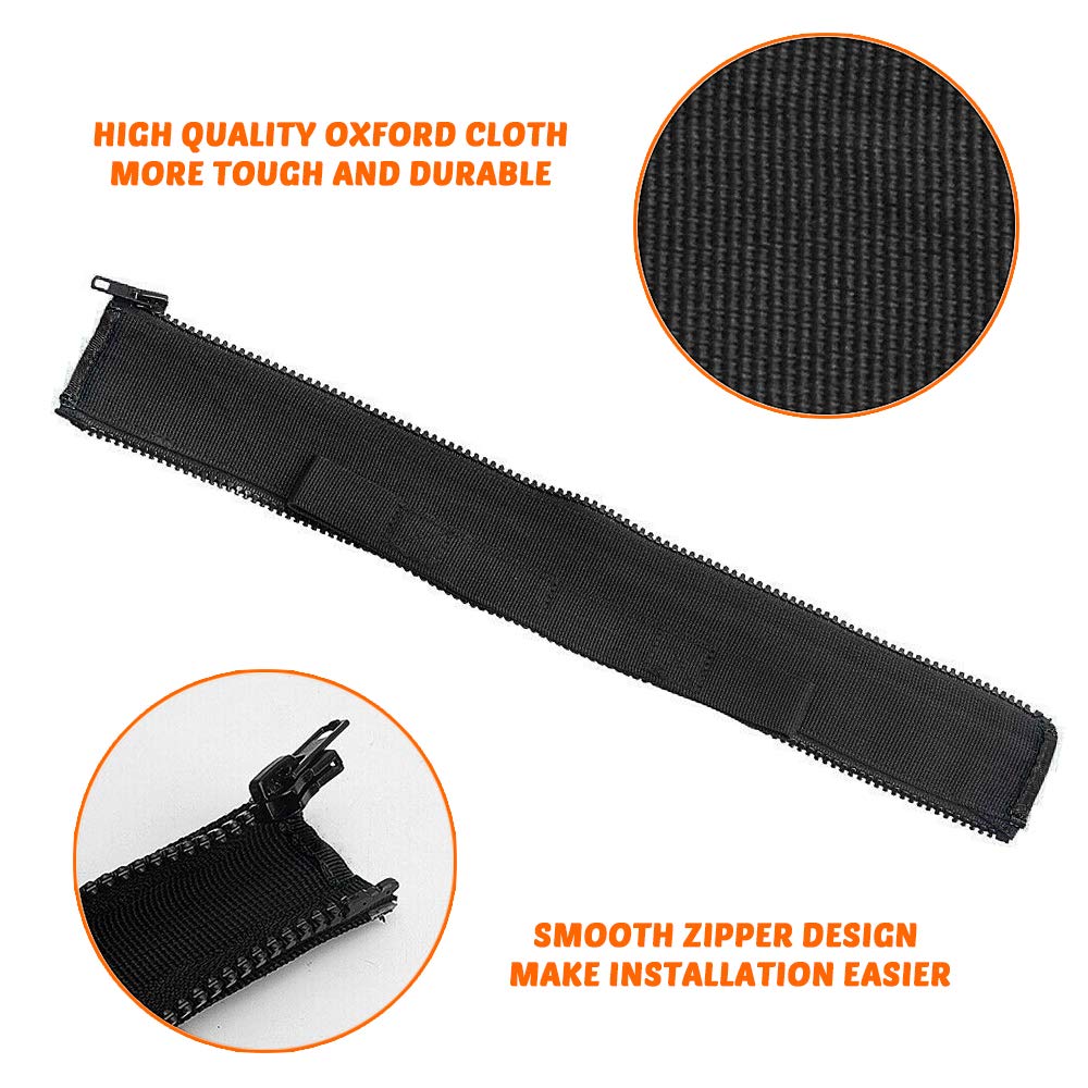 Savadicar Door Limiting Straps Swing Door Check Limiter For 2007-2018 Jeep Wrangler Jk Jku 2/4 Door, With Wire Protecting Harnes