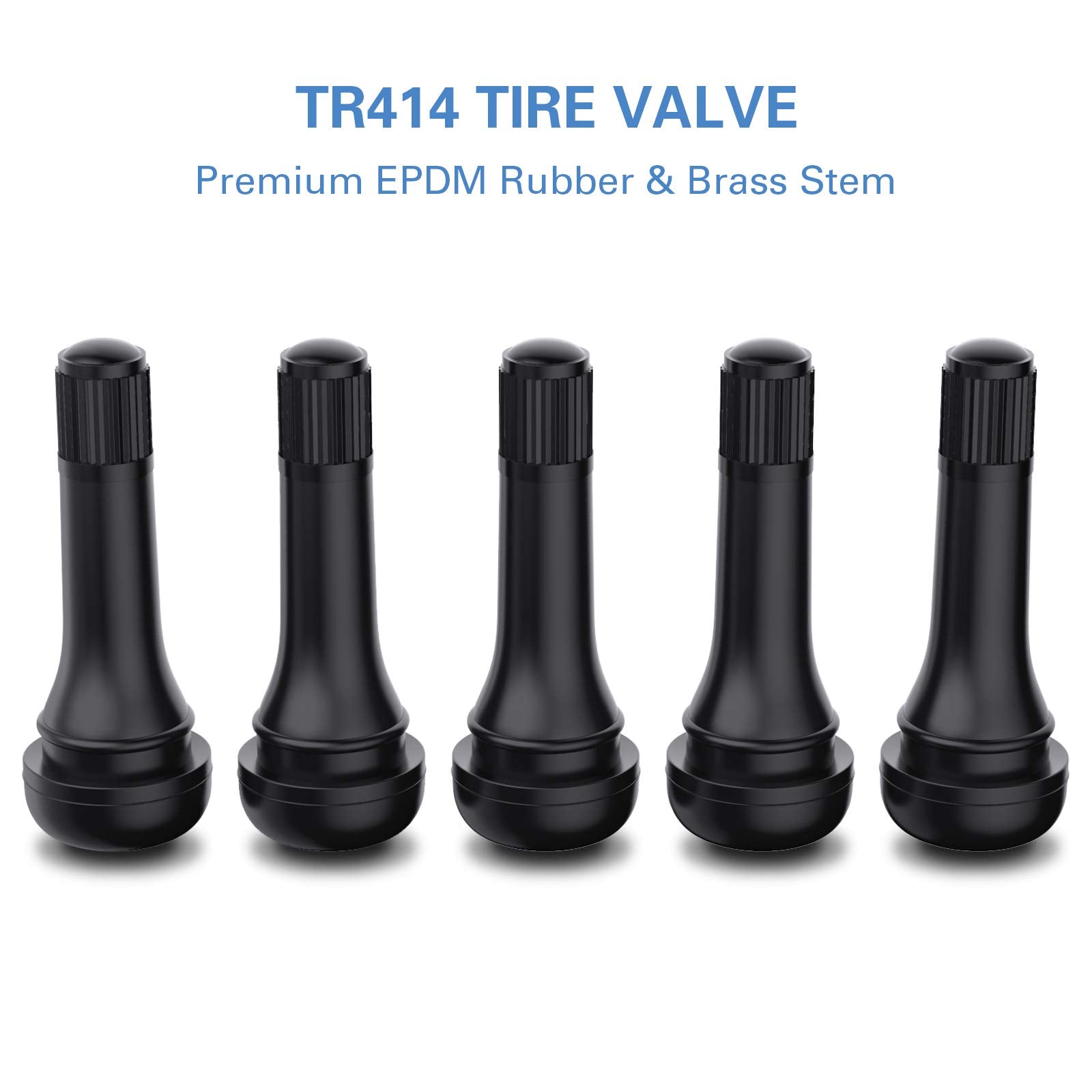 Ckauto Tr414 Rubber Snap-In Tire Valve Stem (5Pcs/Bag)