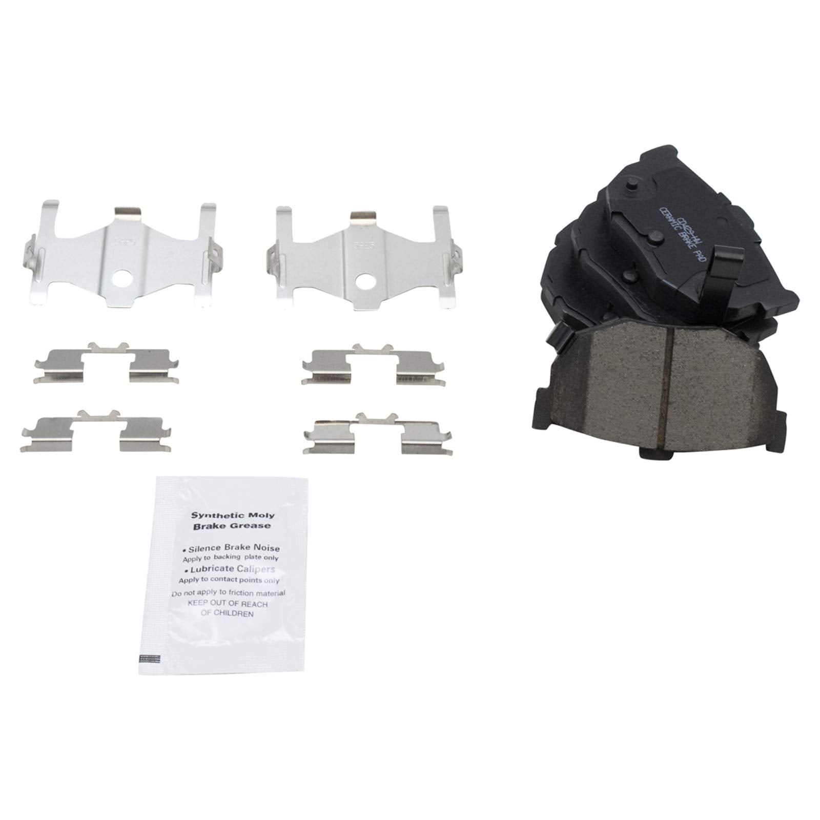 Trq Front And Rear Brake Pad & Rotor Kit Brake Pads Brake Rotor Ceramic Compatible With 2002-2005 Hyundai Elantra