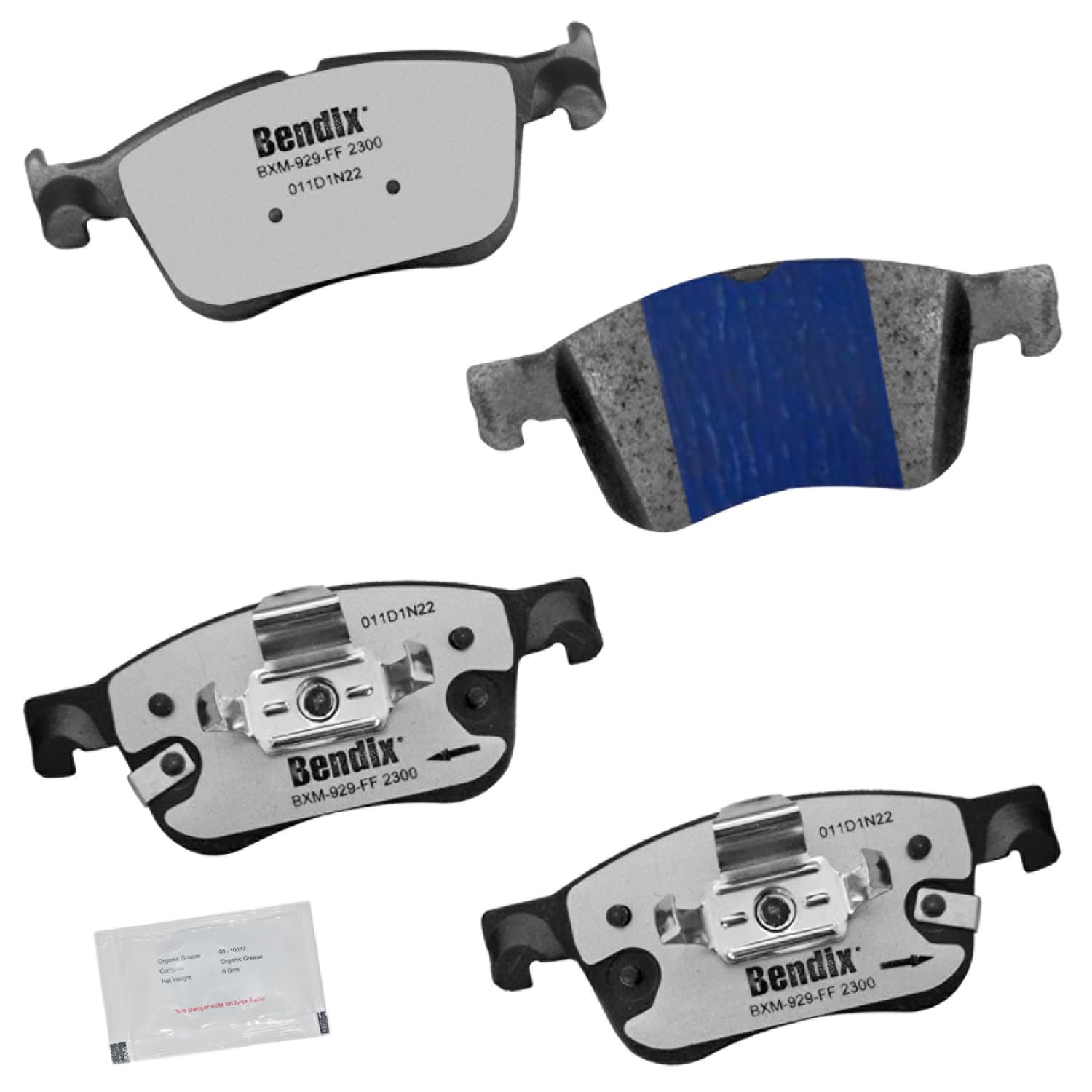 Bendix Fleet Metlok Mkd2300Fm Semi-Metallic Front Brake Pads For Ford Bronco Sport 2024-2021, Escape 2024-2020, Maverick 2024-20