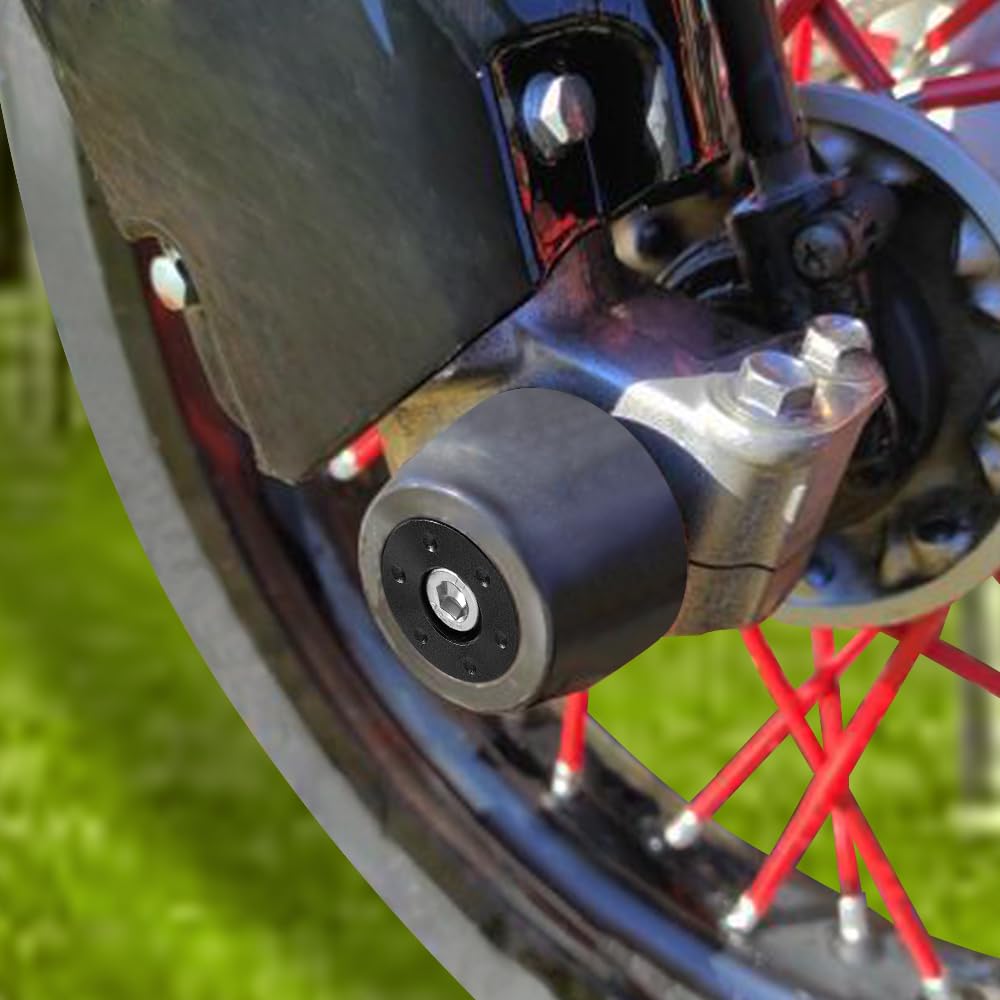 Xitomer Front And Rear Fork For Drz400Sm / Drz400S 2000-2023 Drz400Se Sliders Wheel Protector Front And Rear Axle Slider Crash Pads Drz400Sm Frame Sliders/Sliders Crash Protector
