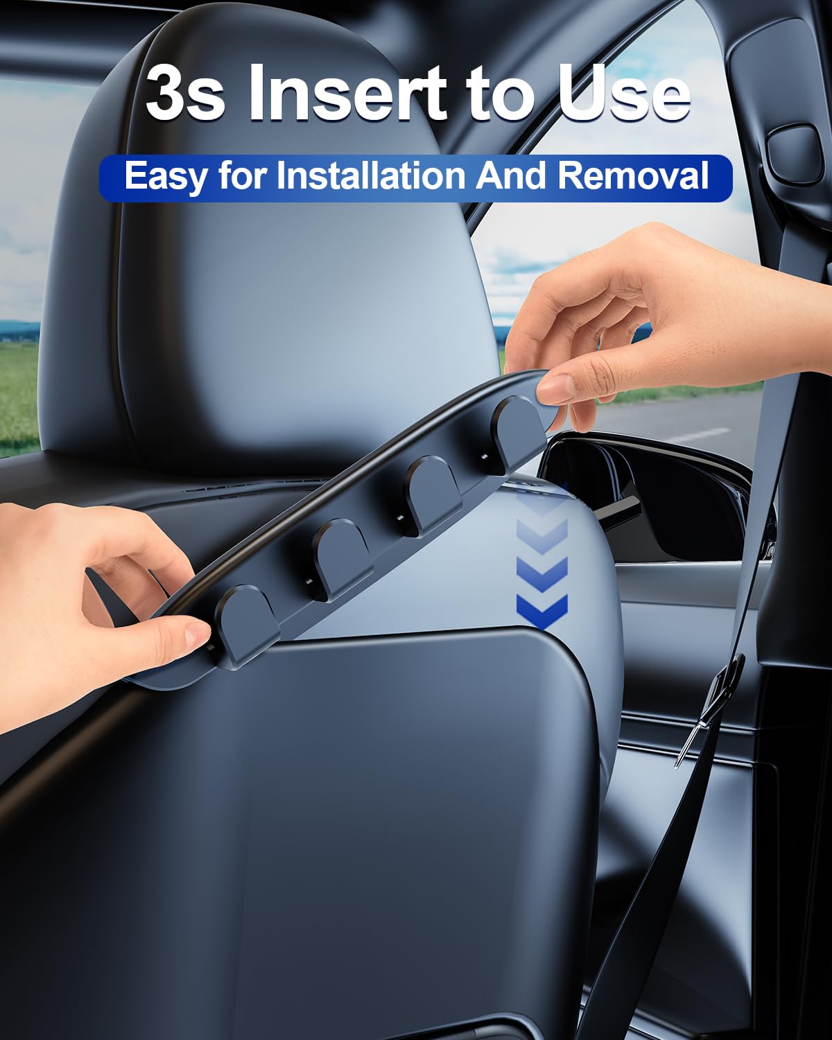 Dicmky 2 Pack Car Seat Hooks For Tesla Model Y Model 3 Accessories 2025 2024 2023 2022 2021, Purse Hanger For Car, Automotive Se