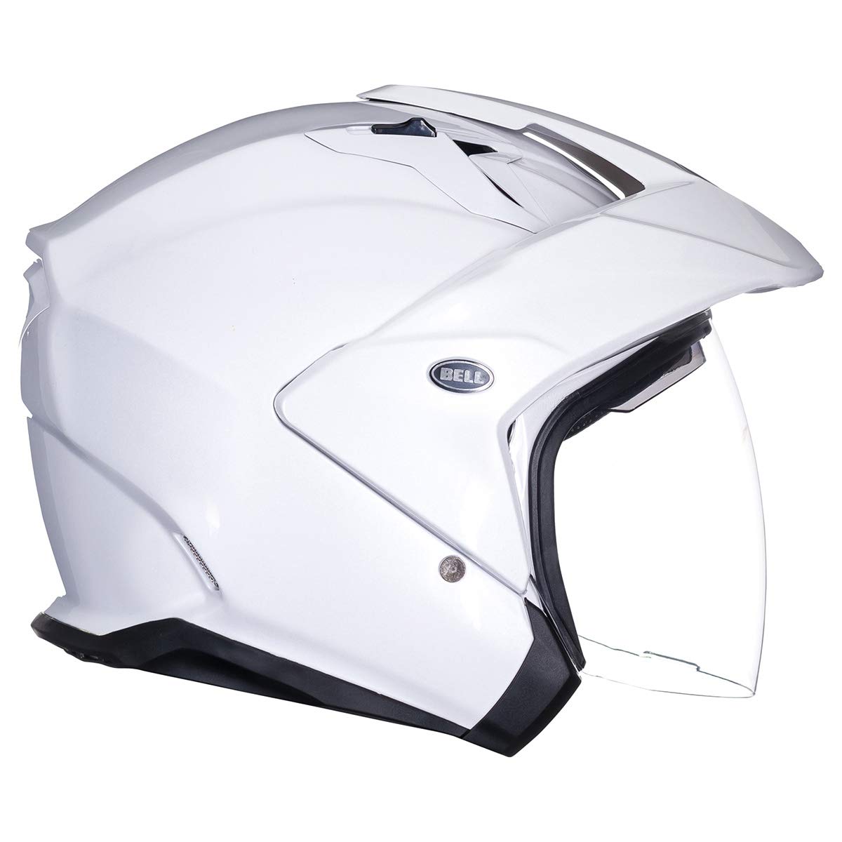 Bell Mag-9 Open Face Motorcycle Helmet (Solid Gloss Pearl White, XX-Large)