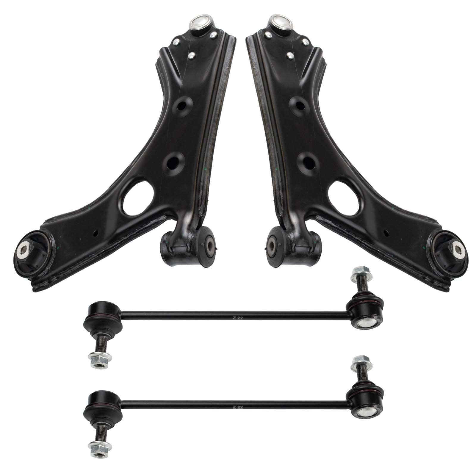 Trq Front Suspension Kit Control Arm With Ball Joint Sway Bar Stabilizer Link Compatible With 2015-2022 Ram Promaster City