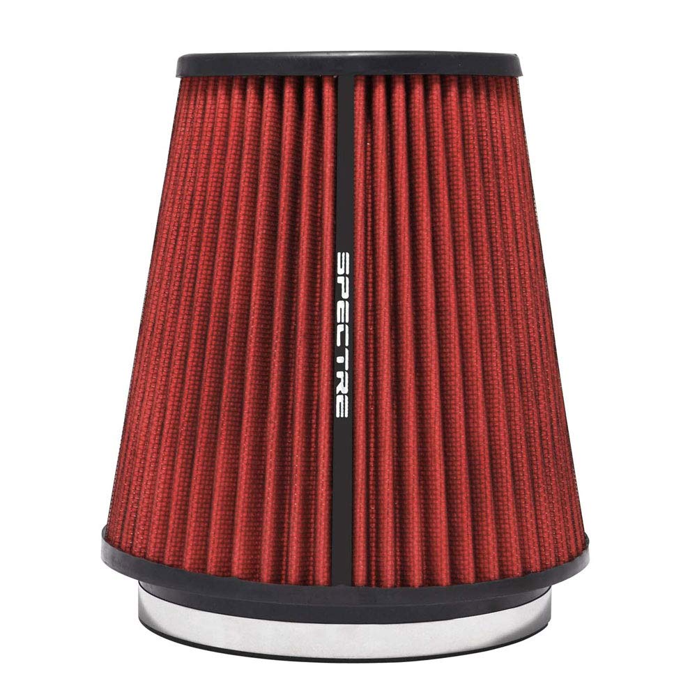 Spectre Universal Clamp-On Air Filter: High Performance, Washable Filter: Round Tapered; 6 in (152 mm) Flange ID; 8.5 in (216 mm