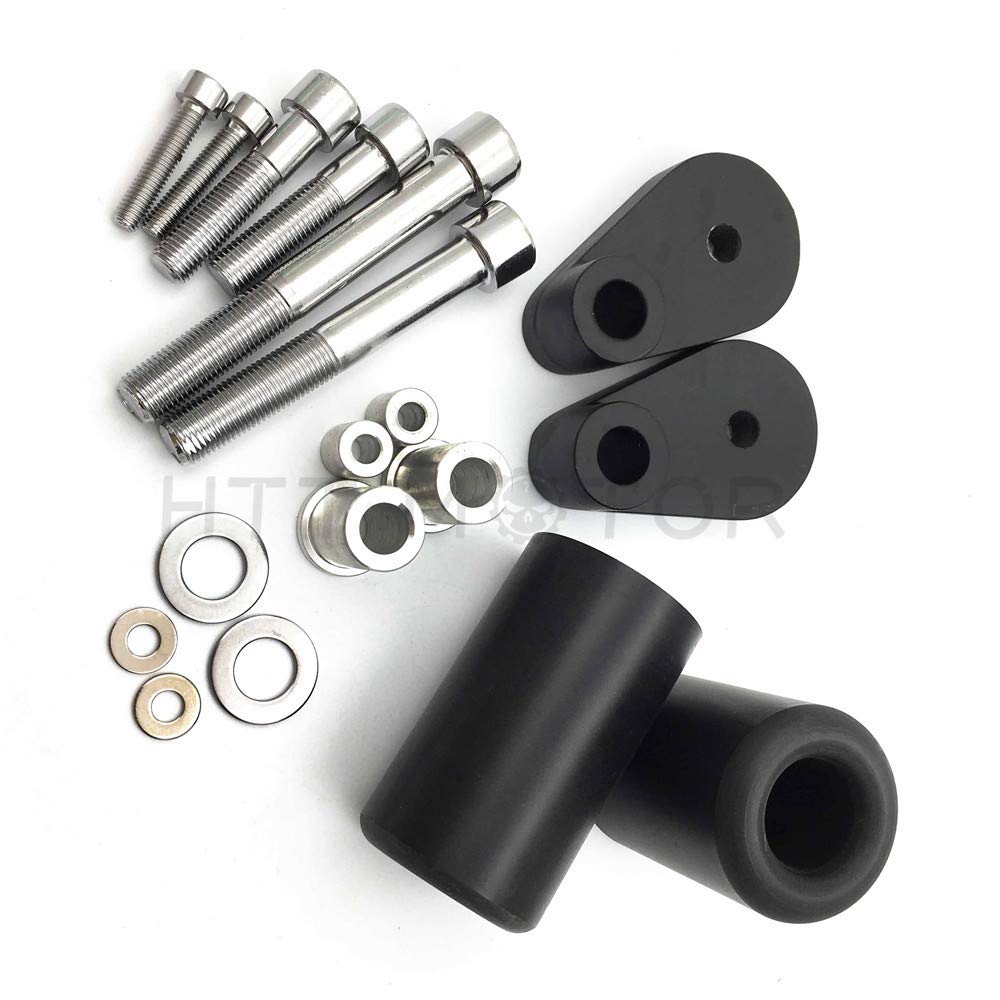 Httmt Mt219-006-Bk No Cut Frame Slider Crash Protector Compatible With 2006 2007 Cbr 1000Rr 1000 Rr Black