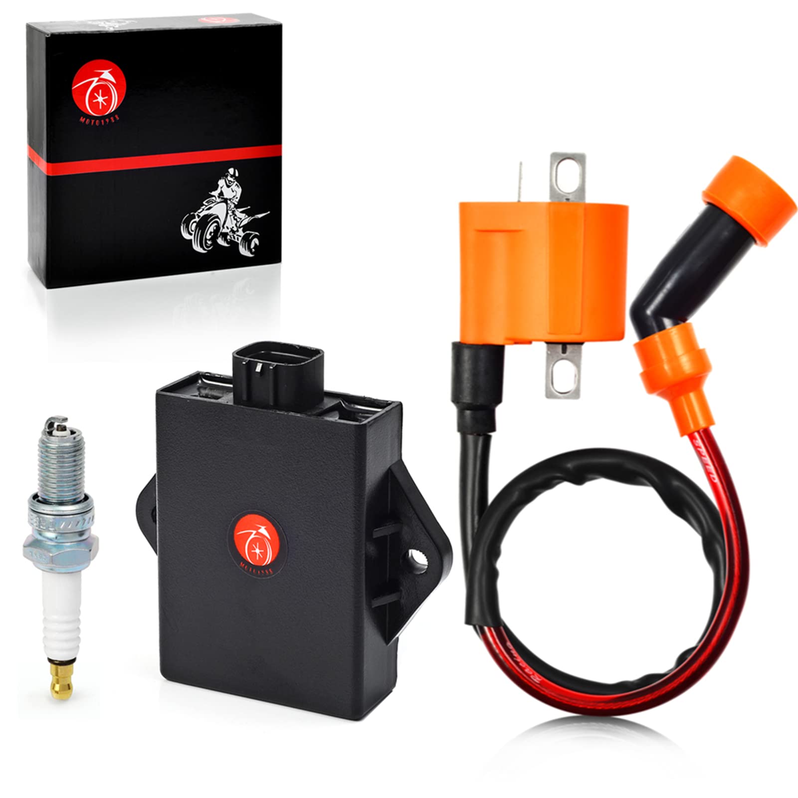 Igniter Cdi Box And Ignition Coil Atv For Arctic Cat 250 350 1998-2005 For Suzuki Quadrunner 250 1988-2002 Quadrunner 4Wd 1987-1