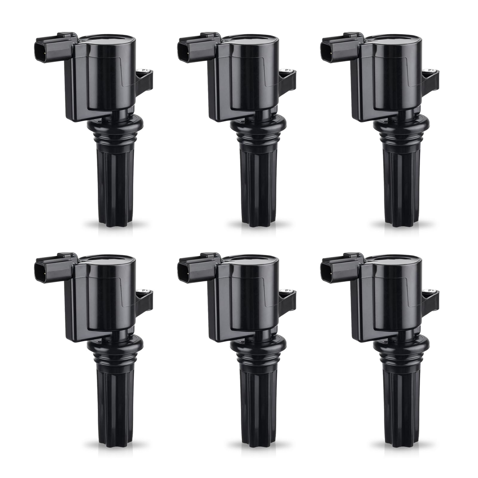 ENA Set of 6 Ignition Coil Pack with 2 Pins 3.0 Compatible with Lincoln Jaguar 2000-2003 S-Type, 2000 2001 2002 2003 2004 2005 L