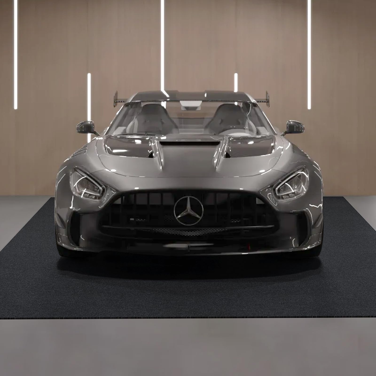 VEVOR Car Garage Mat, 7.4'x17', Shields Against Water, Snow, Rain, Mud, Oil, Durable Slip-Resistant Floor Cover with TPE Leak-Pr