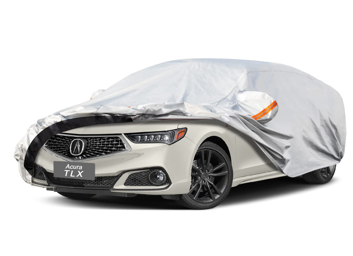 Gunhyi 6 Layers Car Cover Custom Fit Acura Tlx (2014-2025) Waterproof All Weather, Heavy Duty Outdoor Snow Sun Rain Uv Protectio