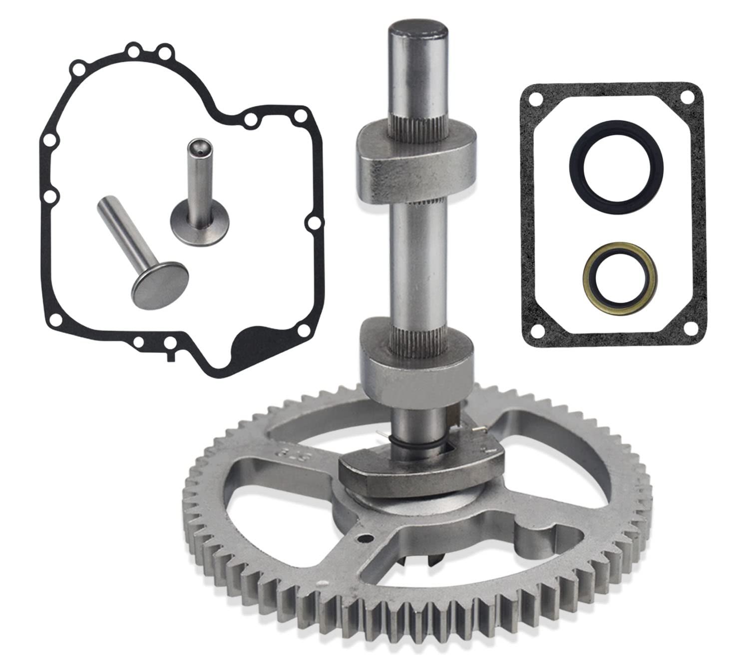 84005207 793880 Camshaft Replacement Kit - For Bs 793583 792681 791942 795102 4 Cycle Small Engine Camshaft, With 795387 Oil Seal, 697110 272475S Gaskets, 690564 Valve Tappet