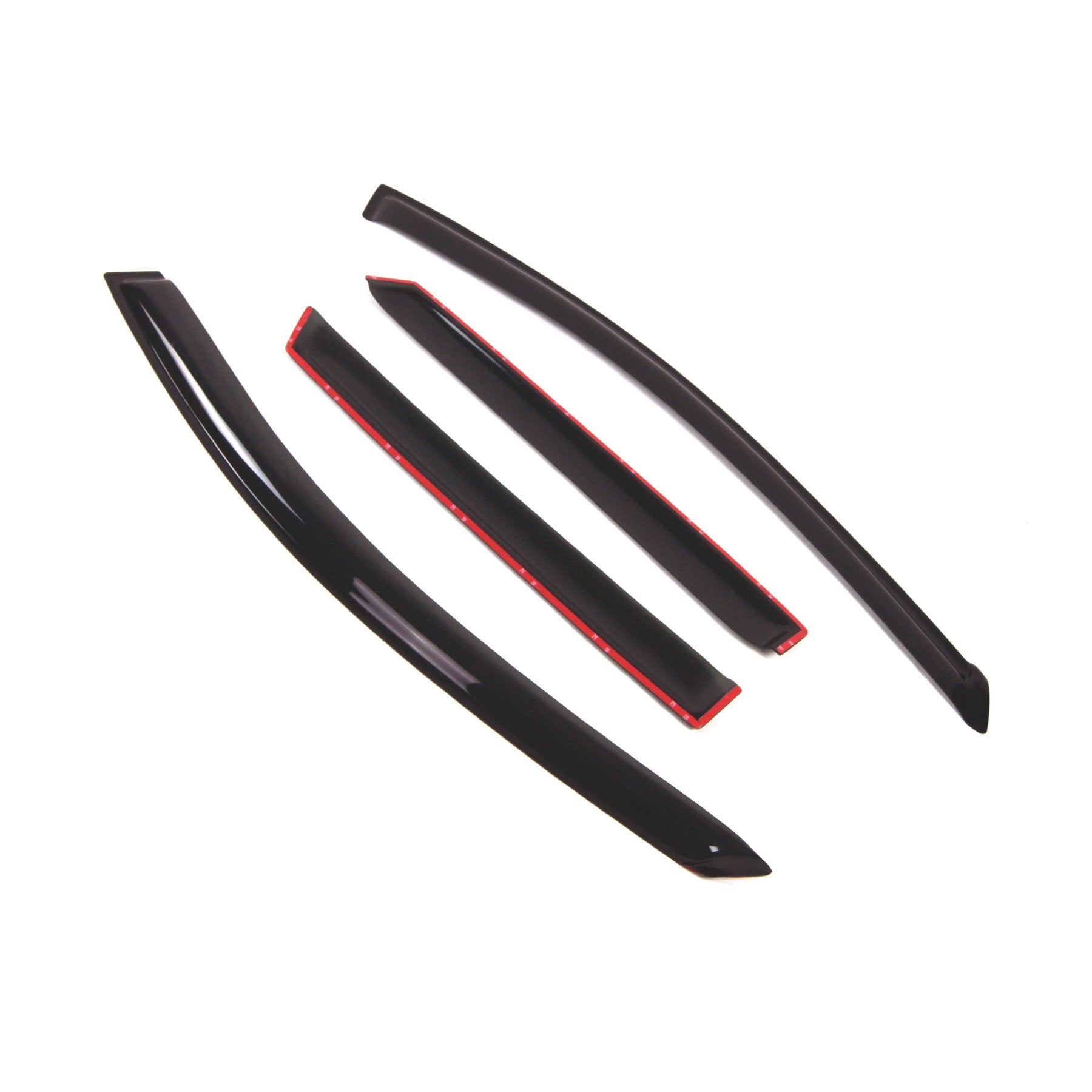 Tuningpros Outside Mount Window Vent Visors Rain Guards Compatible With Nissan Rogue 2009-2013 | Side Window Wind Deflectors Rai