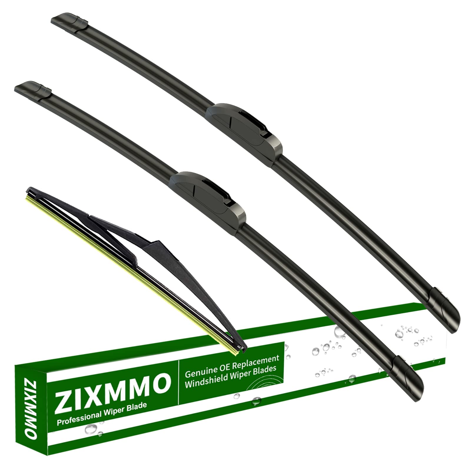 ZIXMMO 19''+18'' windshield wiper blades with 10'' Rear Wiper Blades Set Replacement for 2001-2006 Mini Cooper R50 R53,2007-2012
