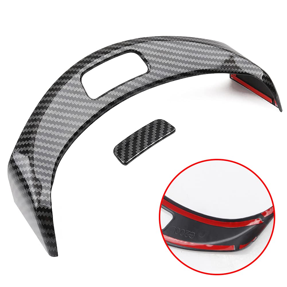 Aokio Car Interior Center Console Armrest Storage Box Release Button Switch Protective Cover Trim For Mercedes Benz C Class W205 Glc Class X253 Accessories 2015-2022 (Carbon Fiber Color)