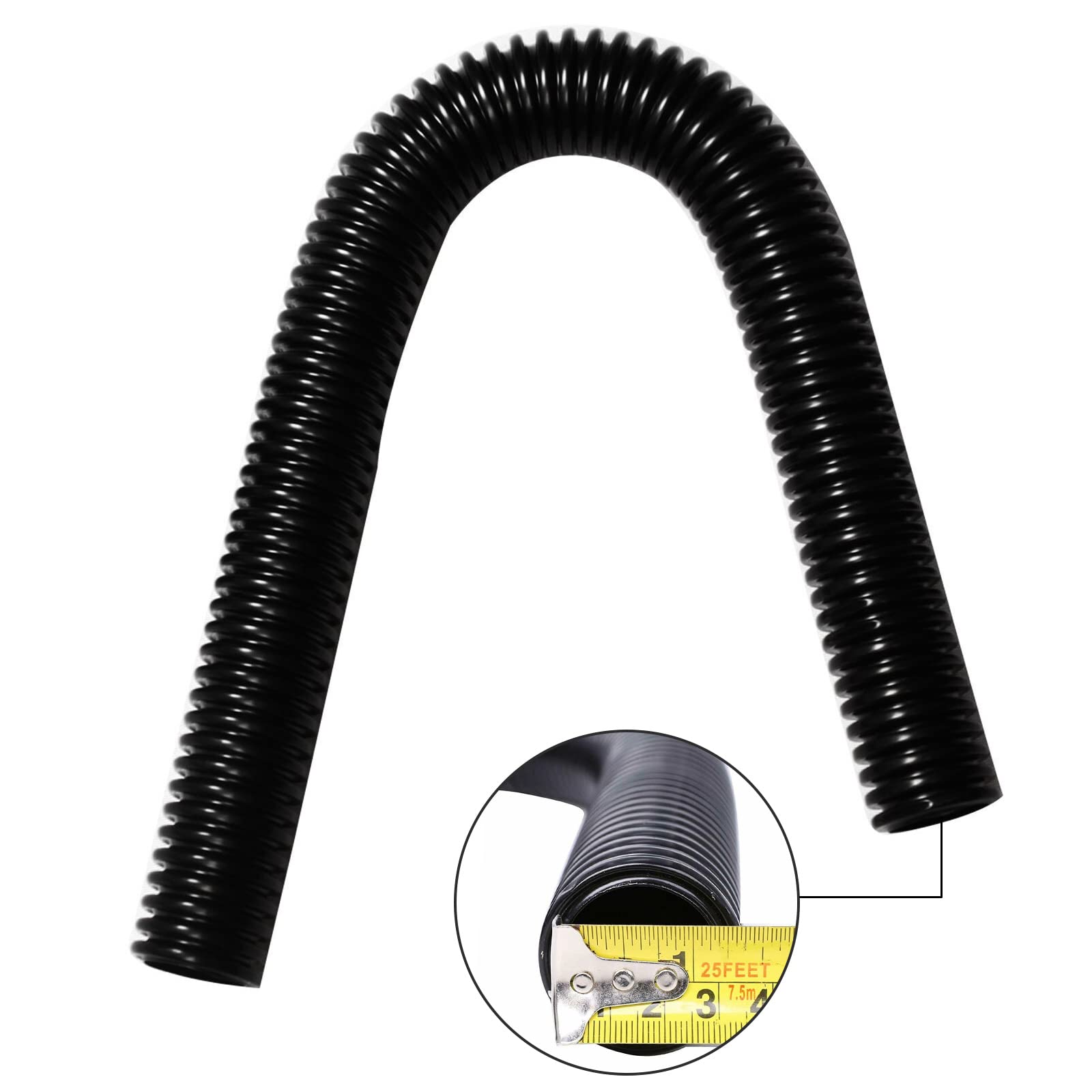 Blackhorse-Racing 36'' Black Stainless Steel Coolant Flexible Radiator Hose Kit With Caps Universal
