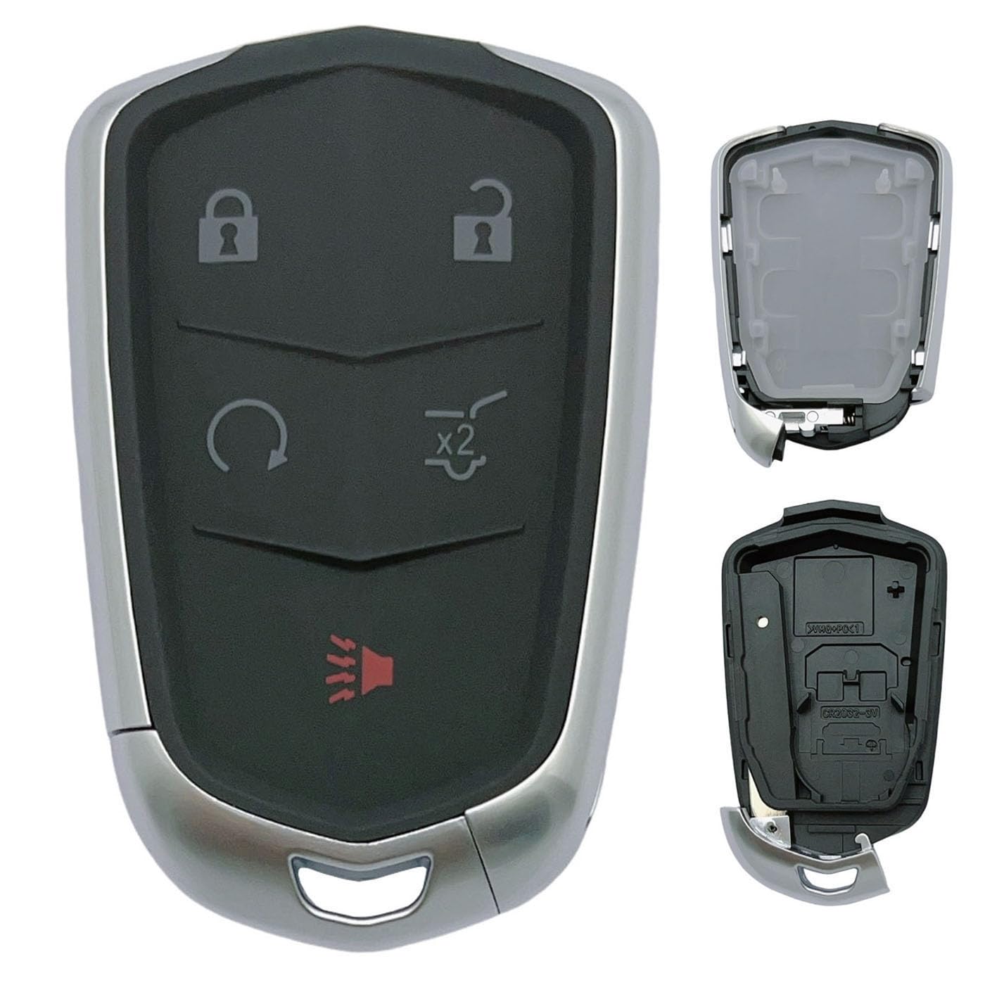 Replacement Key Fob Shell Case Fits for 2015-2019 Cadillac Escalade, CTS, SRX, XT4,XT5, ATS, STS,XD6 CT6 Keyless Entry Remote Co