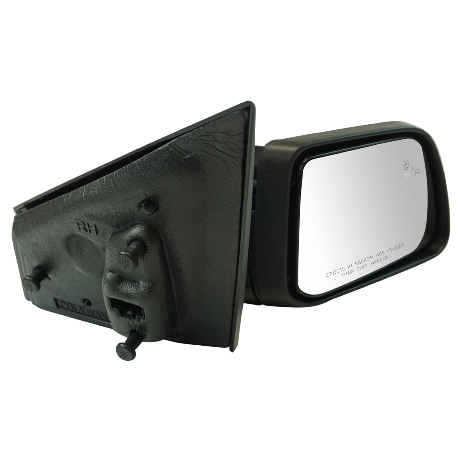 Trq Right Mirror With Heat With Memory With Housing Turn Signal Passenger Side Compatible With 2012-2014 Ford Edge Fo1321503