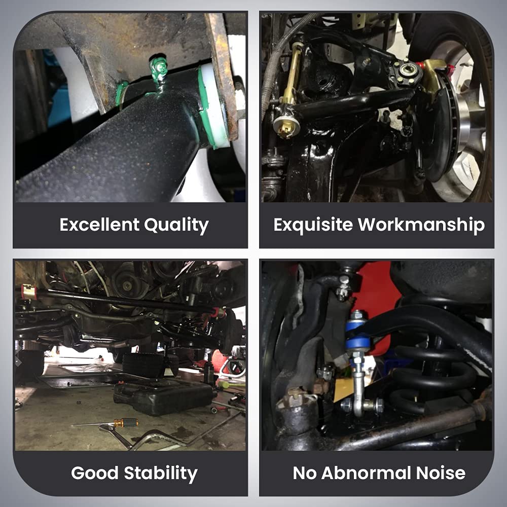 Tuningsworld Front Control Arms For General Motor A-Body 1964-1972, For Chevy Chevelle Monte Carlo Malibu El Camino Pontiac Gto Tempest Lemans, Heavy Duty Tubular A-Arms Set Of 4