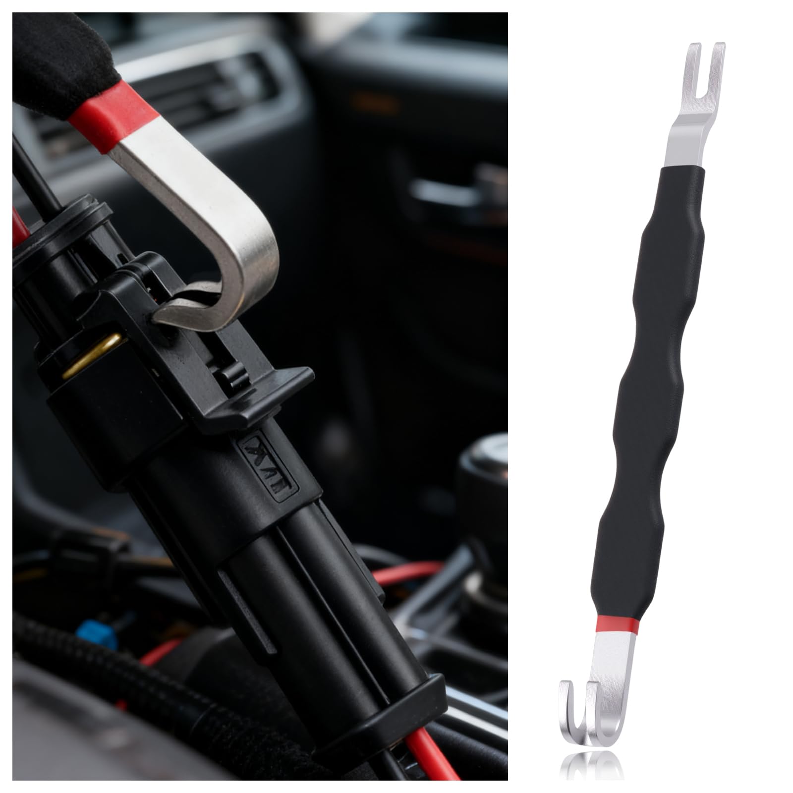 VKQTS Automotive Electrical Terminal Connector Separator Removal Tool,2-in-1 Automotive Electrical Terminal Connector Removal To