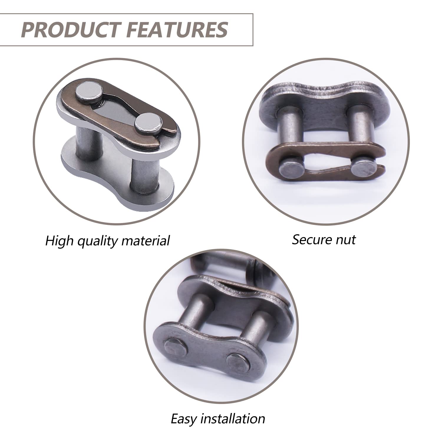 Twtade 20Pcs #35 Master Link Chain Roller Connector For Go Kart,Mini Bike, Baja Doodle Bug Motovox Etc.I-L-039