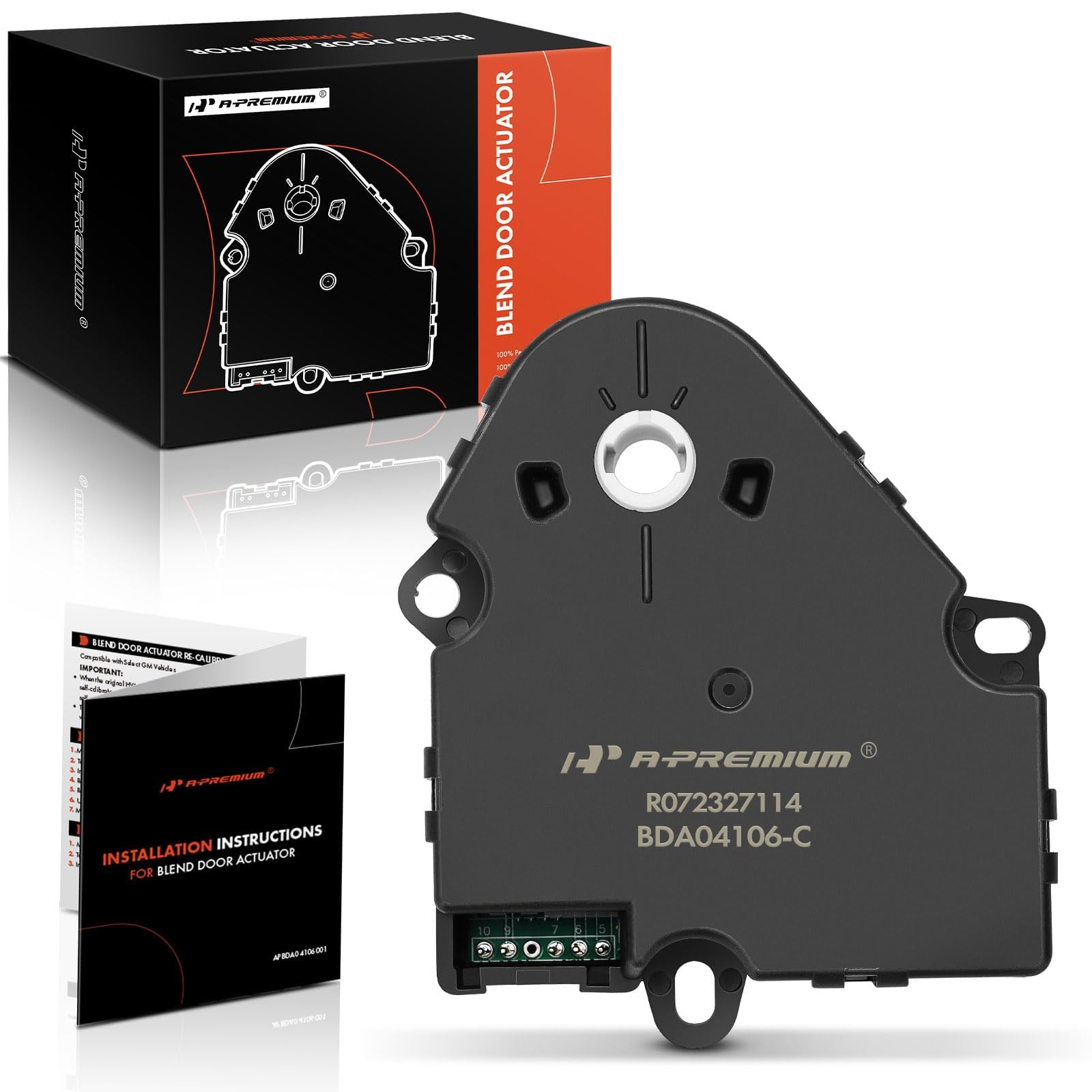 A-Premium Hvac Blend Door Actuator Compatible With Buick, Chevy, Cadillac, Gmc, Hummer, Isuzu, Olds & Pontiac Vehicles - 1994-2014 - Silverado, Sierra, And More - Replaces 89018365, 52402588